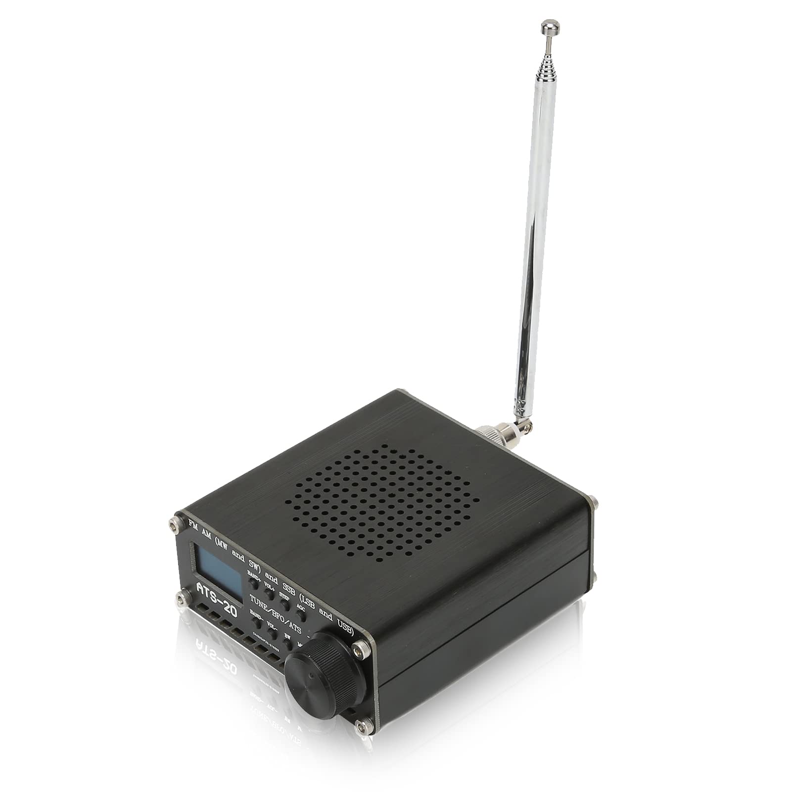 Si4732 Full Band Radio Receiver - Portable Aluminum Alloy FM/AM/SW/SSB (LSB/USB) Shortwave Radio Scanner with Wide Frequency Coverage - Ideal for Travel, Emergency Preparedness & Outdoor Adventures