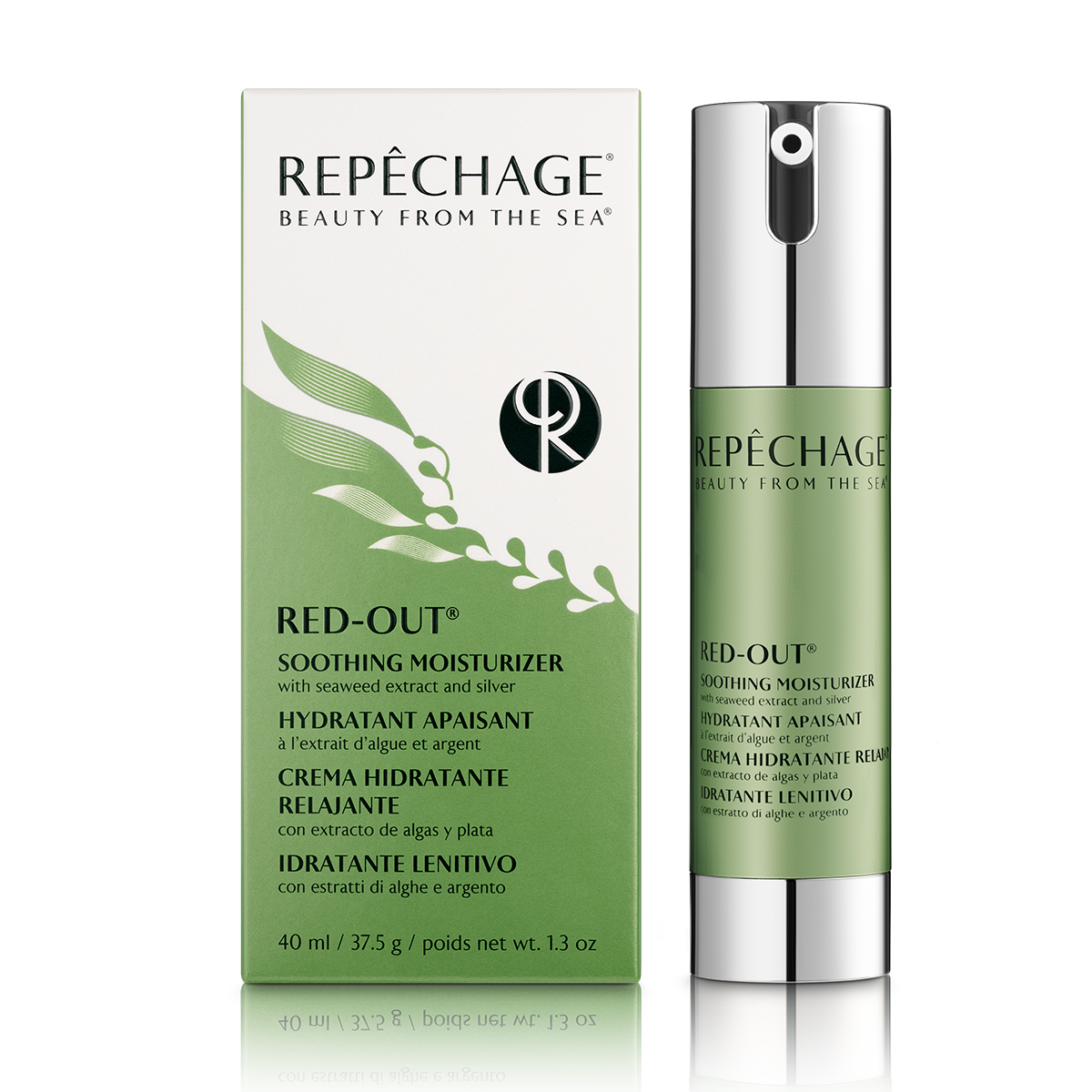 Red Out Soothing Moisturizer with Seaweed Extract & Silver - Hydrating Face Cream for Sensitive Skin, Acne Relief & Daily Skincare Routine