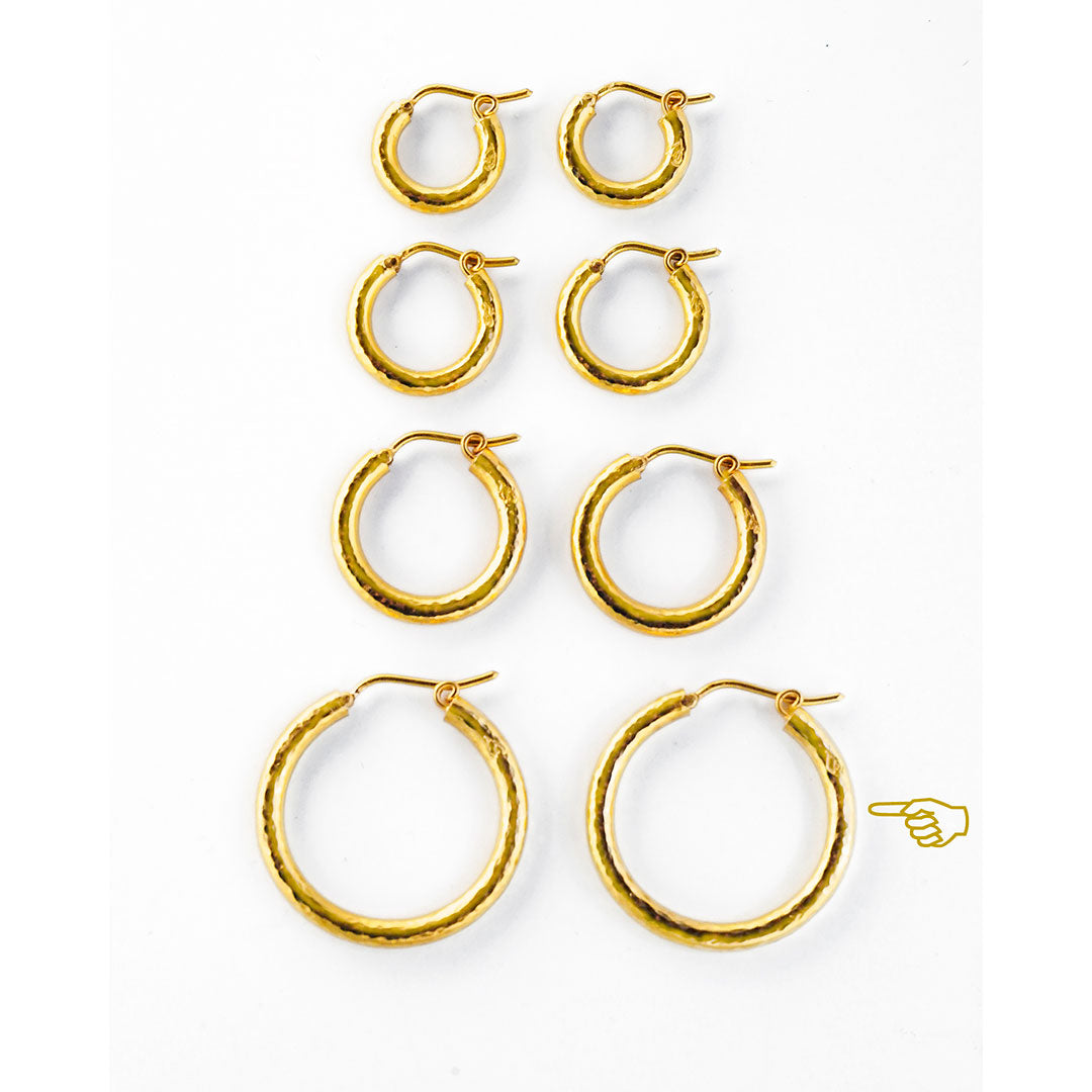 Elizabeth Locke Giant Hoop Earrings - 18K Gold Plated Fashion Statement Jewelry for Women | Perfect for Parties, Weddings & Everyday Wear
