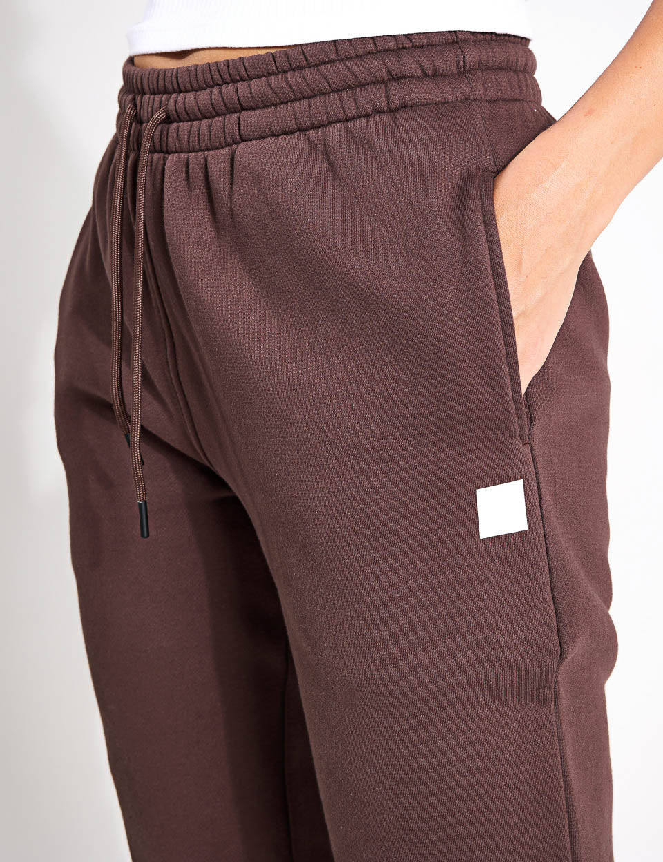 Millie Slim Fleece Track Pants for Women - Soft & Comfortable Joggers - Oak Color - Perfect for Yoga, Running & Lounge Wear