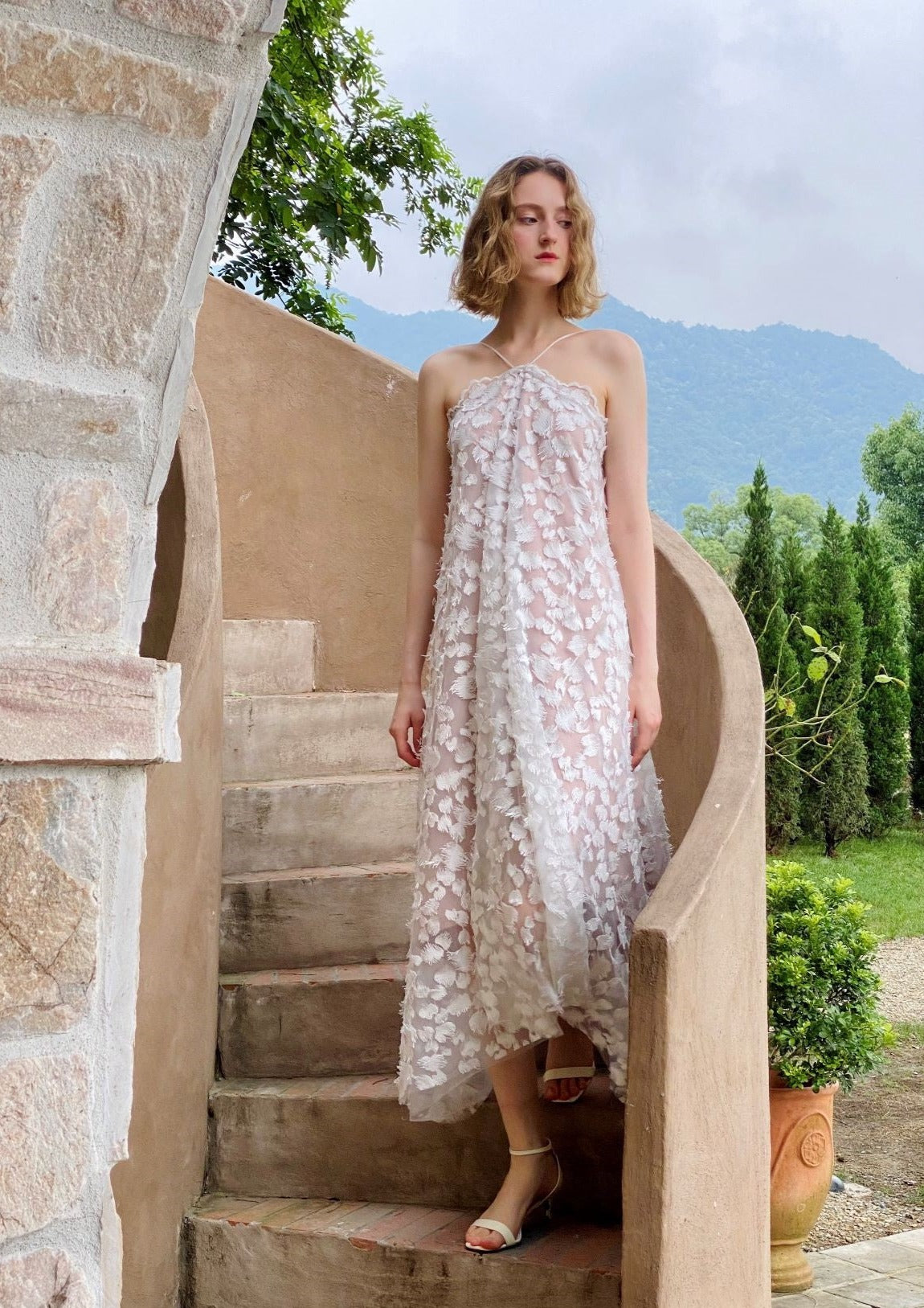 Custom Wedding Gown | Handmade Bridal Dress for Bride | Perfect for Church Ceremony, Beach Wedding & Formal Reception