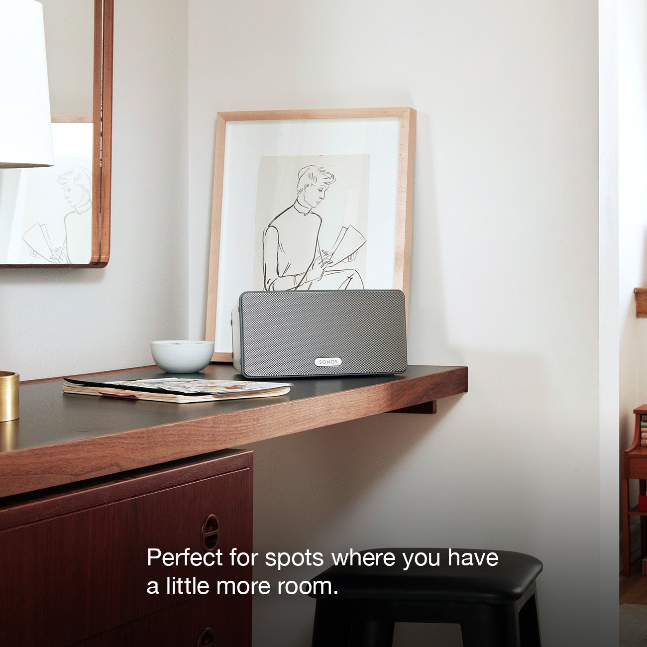 Sonos Play:3 Wireless Smart Speaker - Alexa Compatible, Amazon Certified, Hi-Fi Sound for Streaming Music | Perfect for Home, Office & Parties (White)