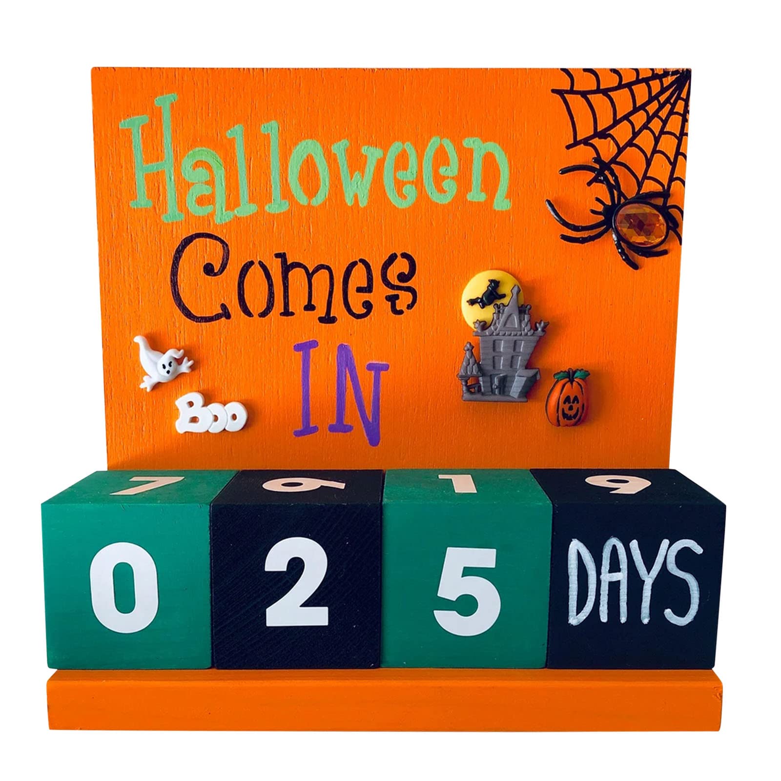 Halloween Countdown Calendar Advent Decor - Spooky Holiday Countdown Decorations for Home, Party & Indoor Halloween Decor - Perfect for Halloween Party, Home Decor & Festive Celebrations