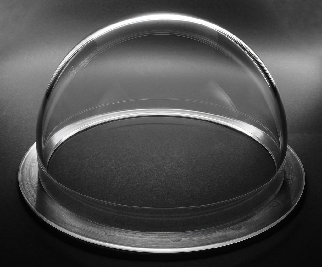 JMX 6 Inch Clear Acrylic/PC CCTV Dome Cover - Weatherproof Security Camera Housing for Outdoor Surveillance, Skylight Window & Pet Fence Protection (3.677
