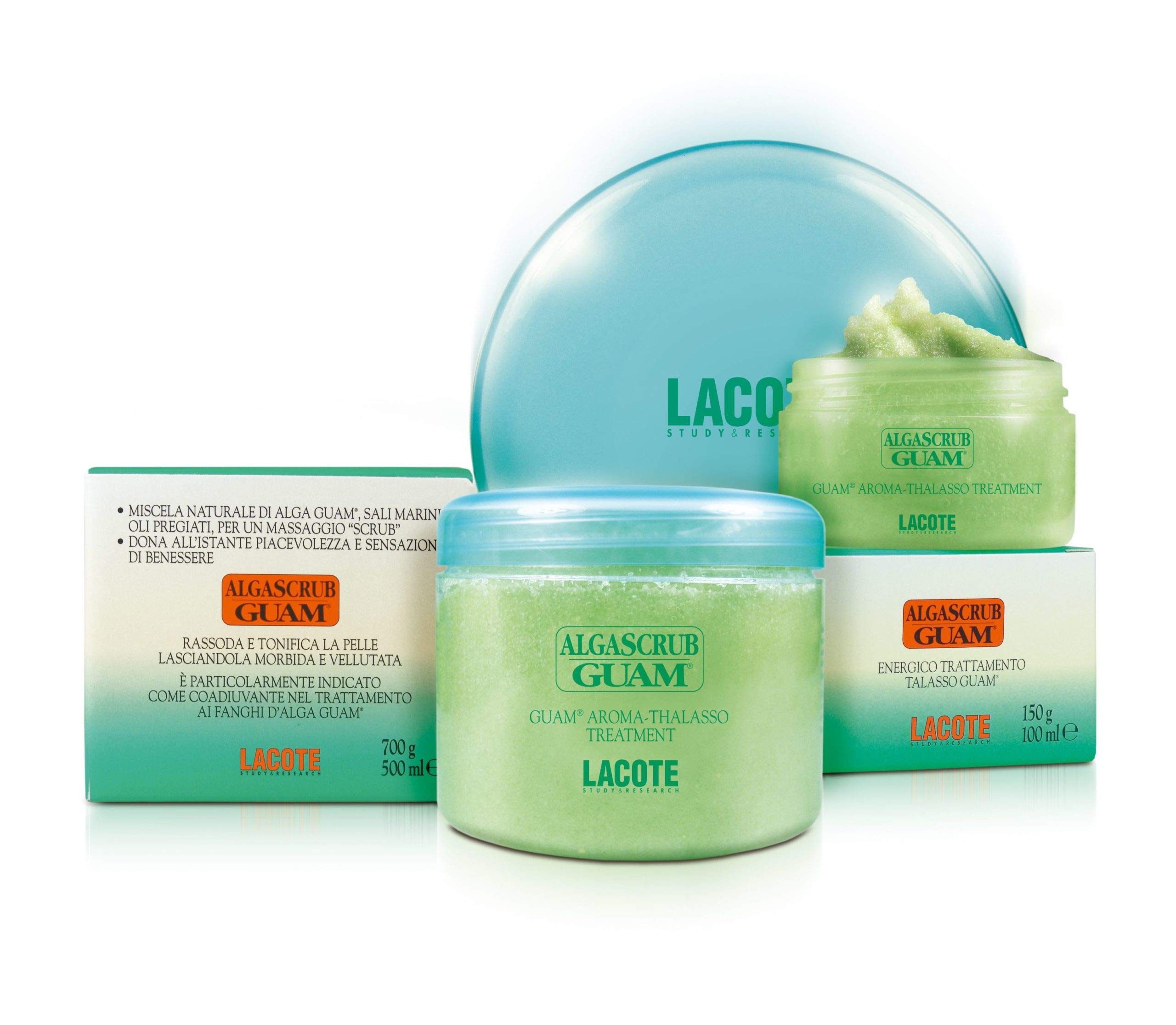 Guam AlgaScrub Exfoliating Body Scrub - 700g Natural Seaweed Scrub for Smooth Skin | Perfect for Spa Days & At-Home Skincare Routines