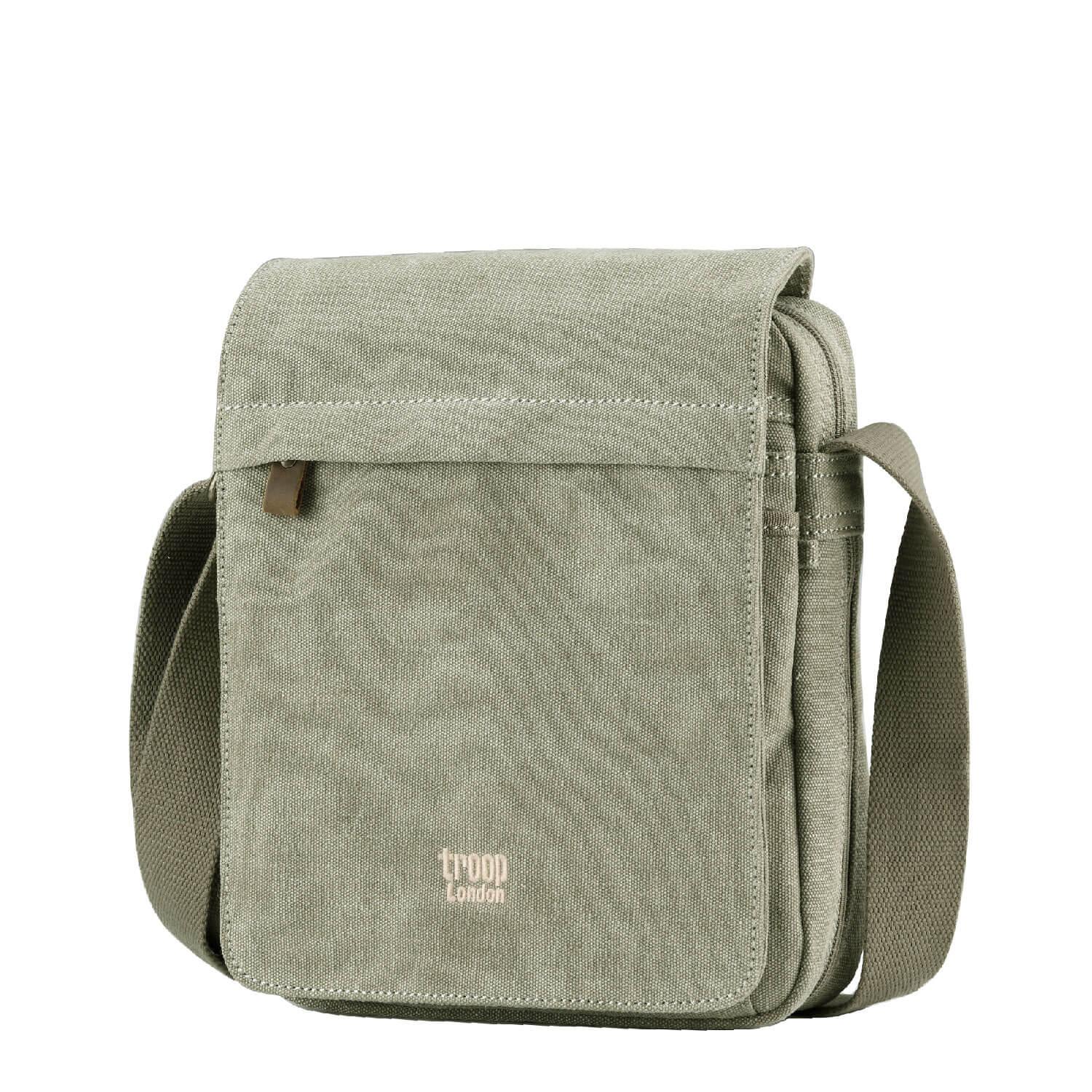TRP0242 Troop London Classic Canvas Crossbody Bag - Stylish & Durable for Travel, Work & Everyday Use