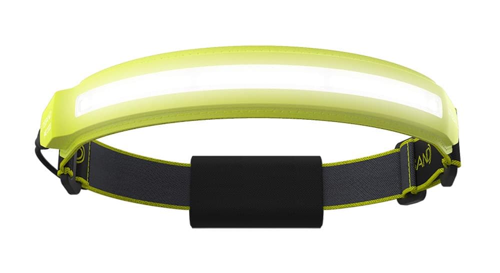Liteband PRO 1000 Lumens Rechargeable LED Headlamp - Super Bright Tactical Headlight Flashlight for Hard Hats, Mechanics, Camping, Running & Outdoor Activities | Waterproof & Lightweight Forehead Lamp for Adults (Yellow)