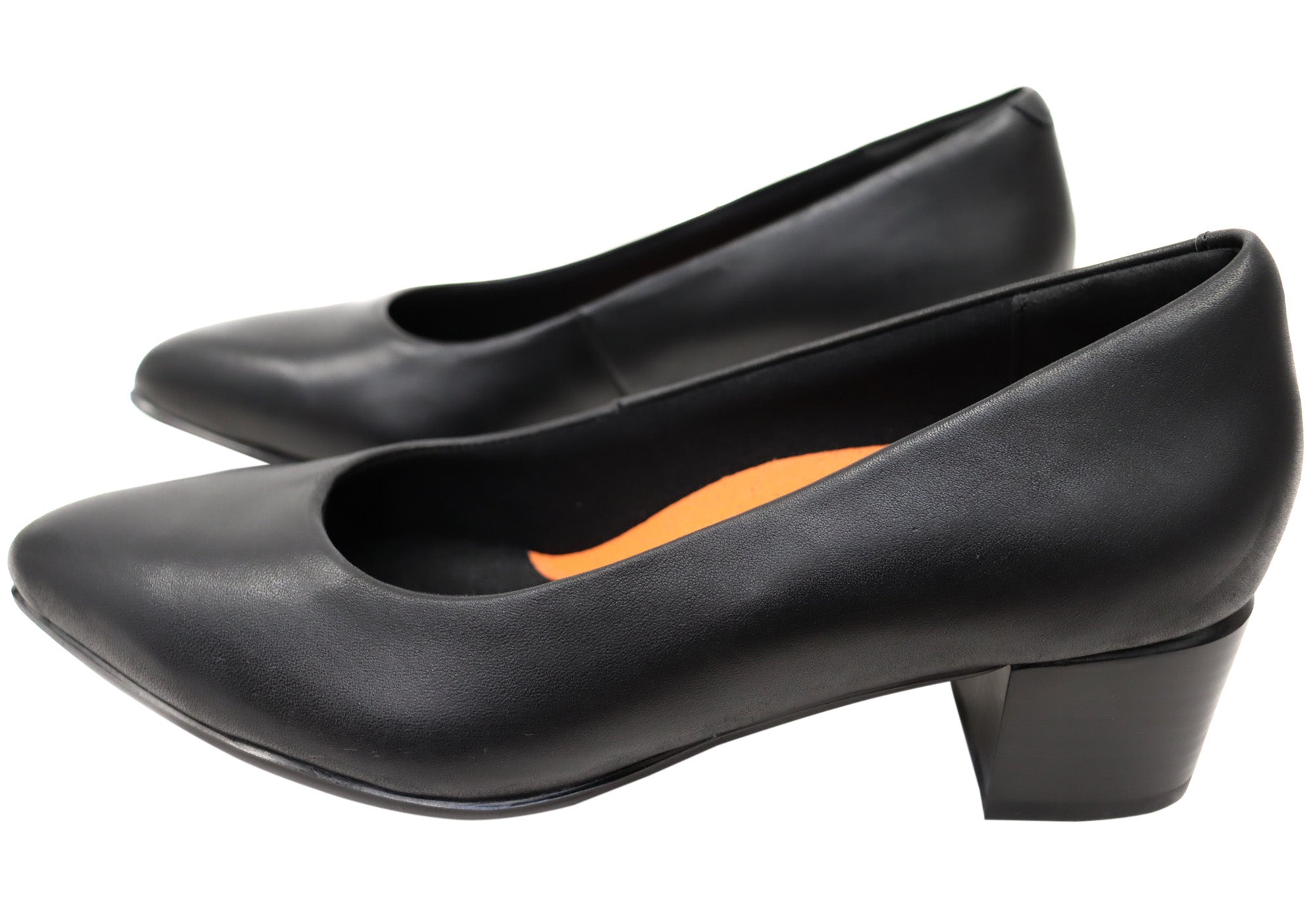 Hush Puppies Women's The Low Point Comfortable Leather Heels - Stylish & Supportive Dress Shoes for Work, Office & Special Occasions