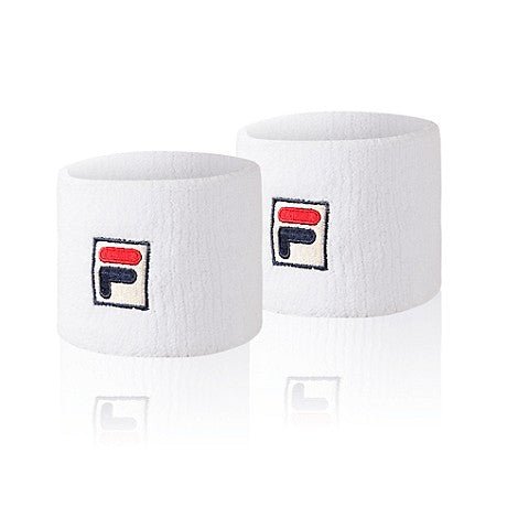 Fila Solid Wristbands for Men & Women - Sweat Absorbent Sports Wristbands for Tennis, Basketball & Workout - Pack of 3 (Black)