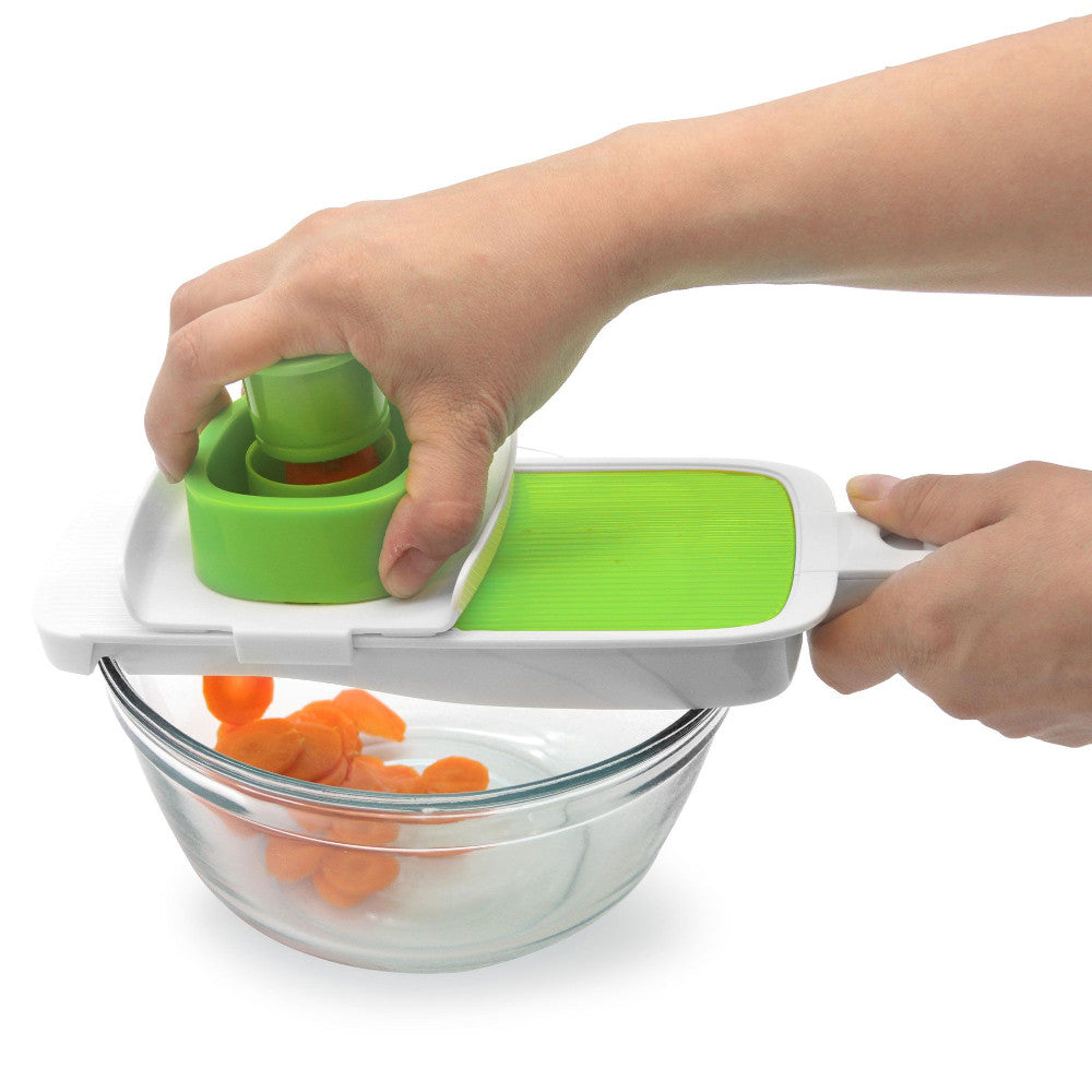 STARFRIT 093026 Hand Held V Slicer - Professional Mandoline Slicer for Fruits & Vegetables - Perfect for Salad Prep, Garnishing & Meal Prepping