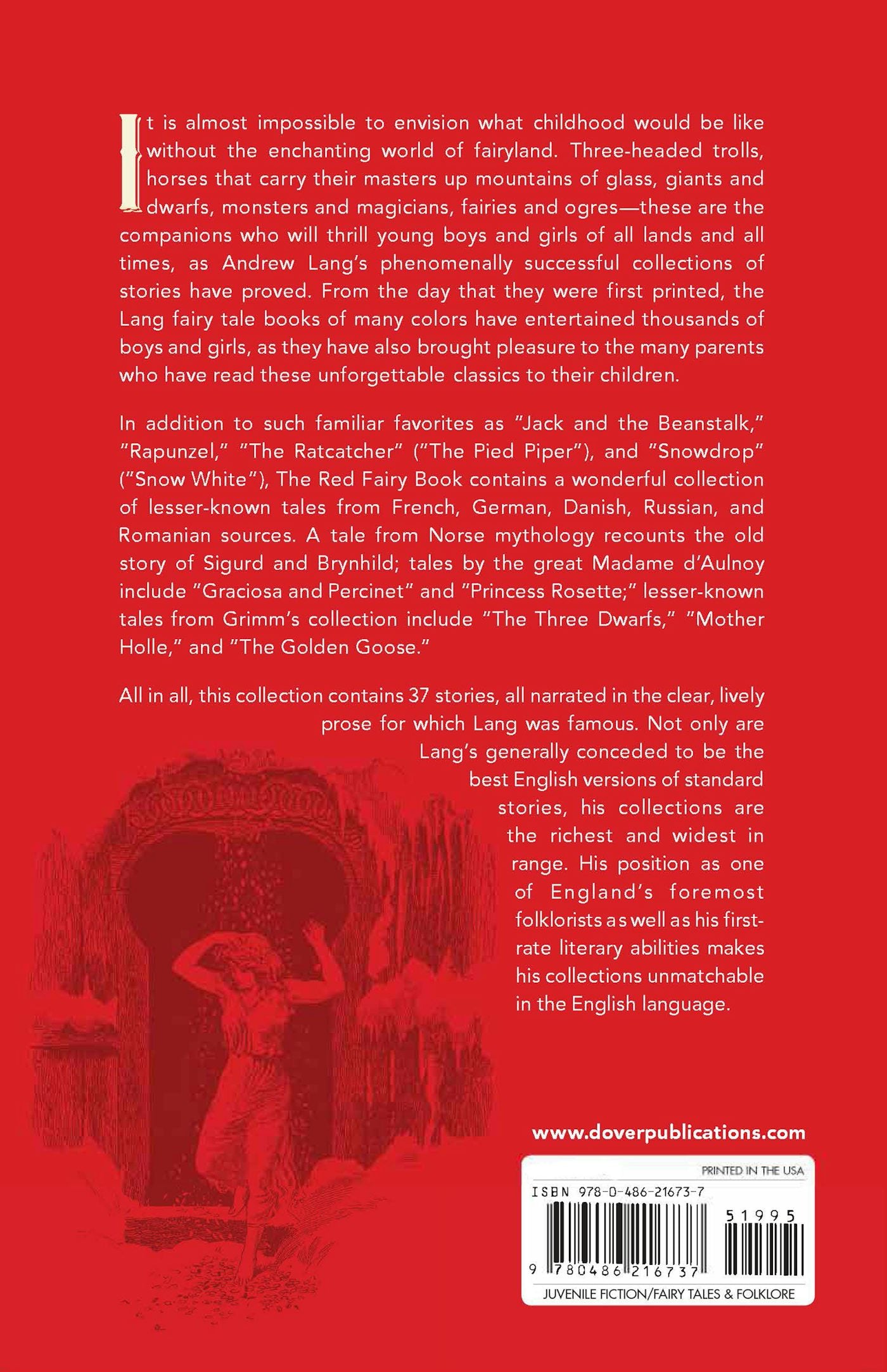 The Red Fairy Book by Andrew Lang - Classic Fairy Tales Collection for Kids | Perfect for Bedtime Stories, Children's Reading & Gift Giving