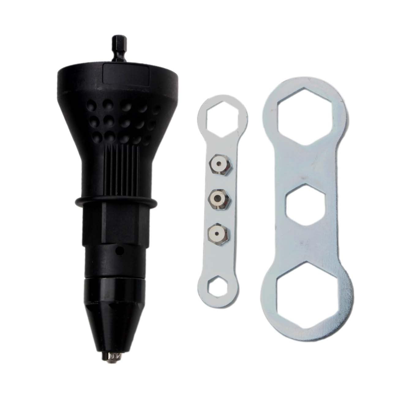 Cordless Rivet Gun for Electric Rivet Nut Tool - Heavy Duty Riveting Drill Adapter for DIY, Auto Repair & Metalworking Projects
