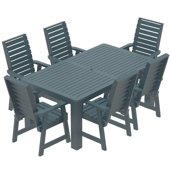 Glennville 7-Piece Dining Set - Modern Wooden Table & Chairs for Kitchen, Dining Room, Patio | Perfect for Family Meals & Entertaining Guests