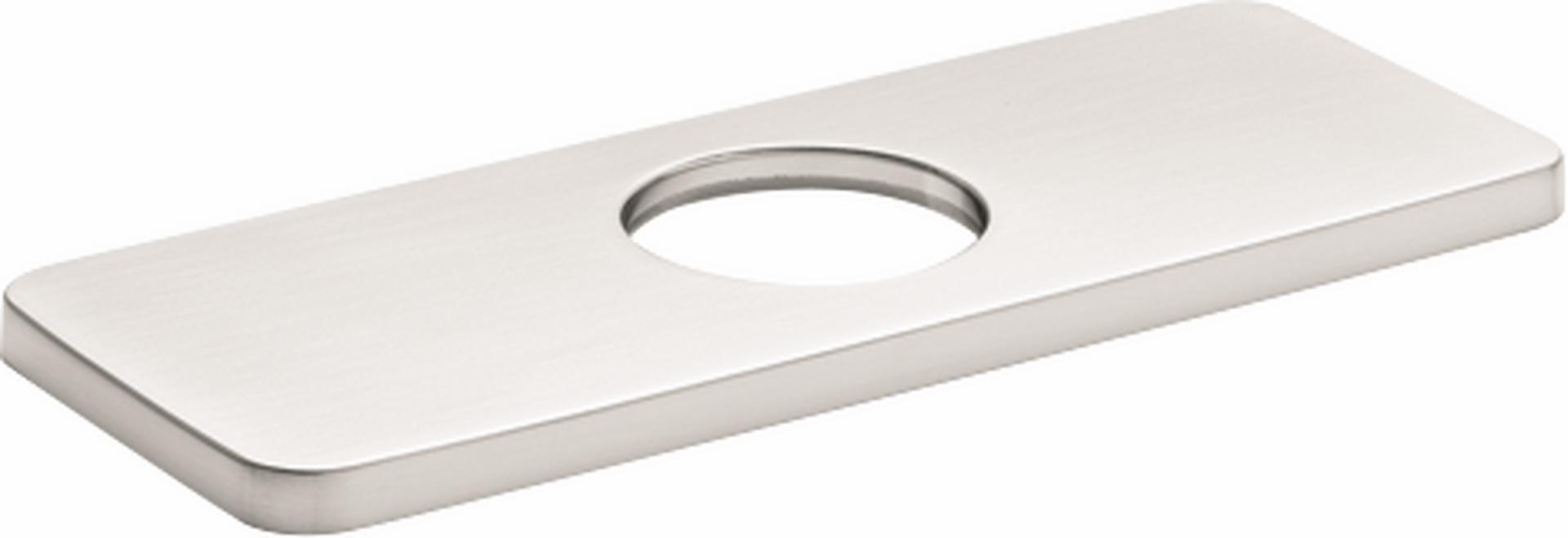 Hansgrohe 04565820 Brushed Nickel Faucet Escutcheon (Deck Plate) - 6 Pack for Modern Bathroom & Kitchen Fixtures | Perfect for Sink, Vanity, and Countertop Installation