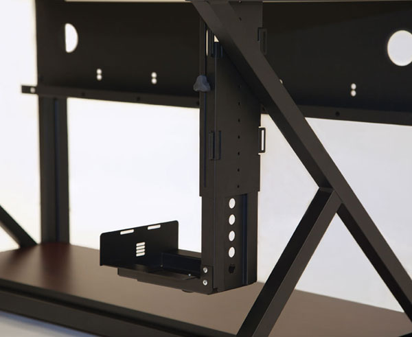 Adjustable CPU Holder - Computer Component Shelf for PC Build & Organization - Perfect for Gaming Setup, Home Office & Workstation Storage