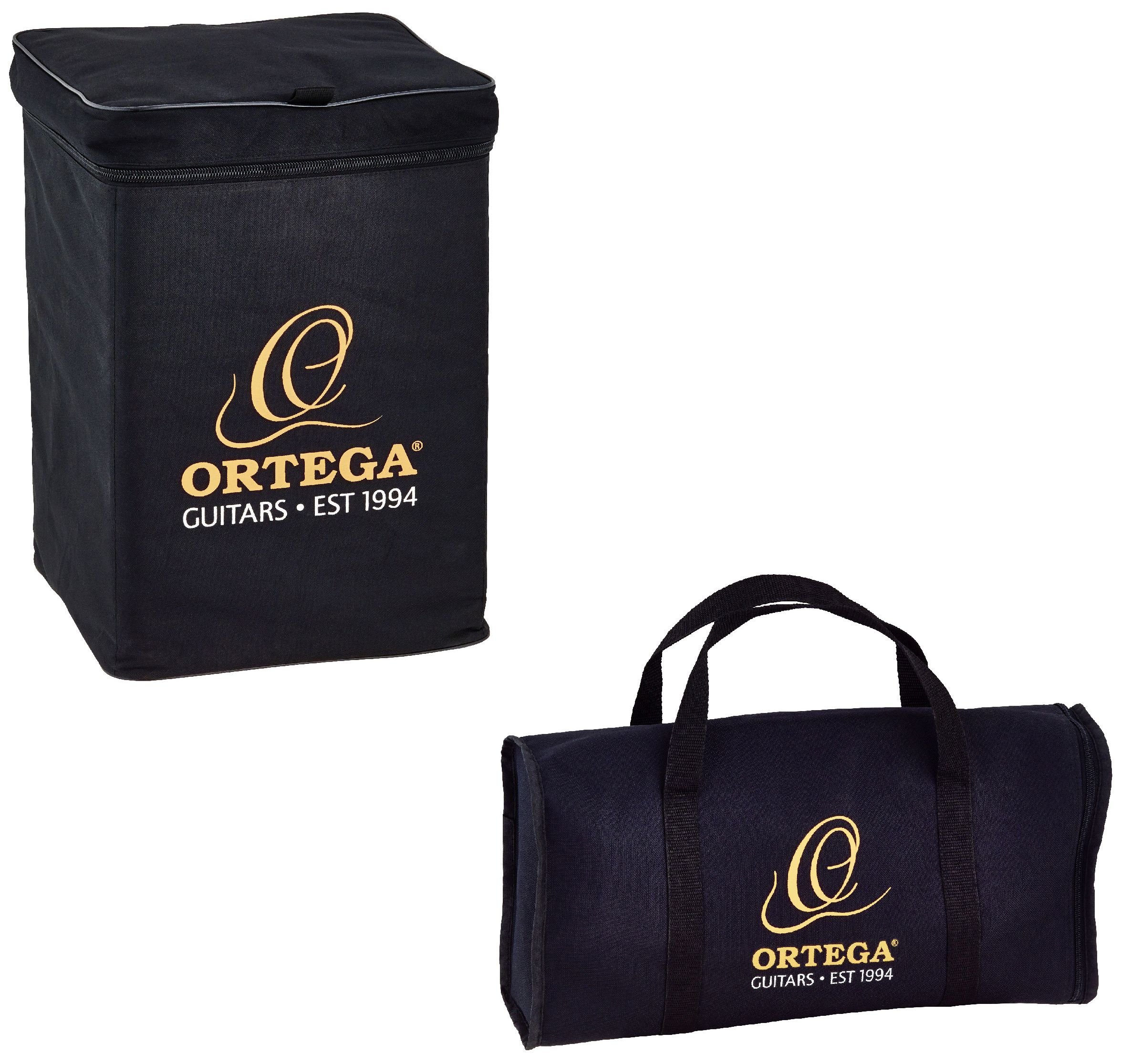 Ortega Guitars OSTBCJ-BU Stomp Box Cajon Bundle - Portable Percussion Instrument for Live Performances, Studio Recording & Jam Sessions