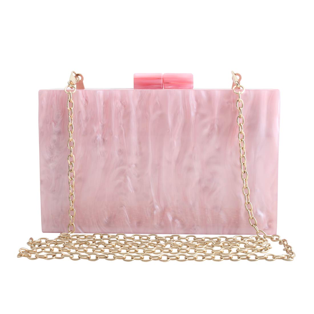 LETODE Clear Acrylic Clutch Purse for Women - Fashionable Transparent Handbag for Evening Parties, Weddings & Special Occasions