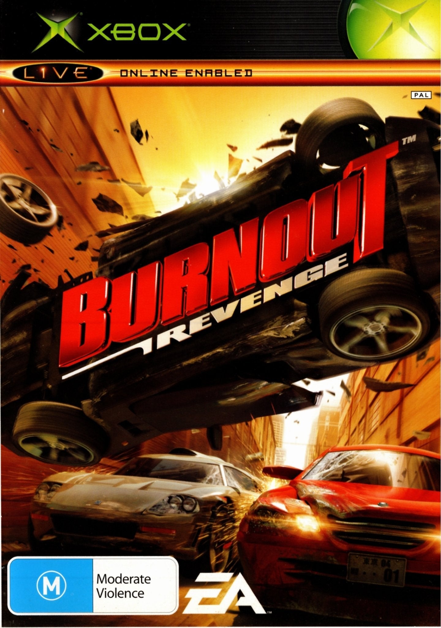 Burnout Revenge Xbox Game - PAL Version | Fast-Paced Racing & Action | Perfect for Gaming Nights & Multiplayer Fun
