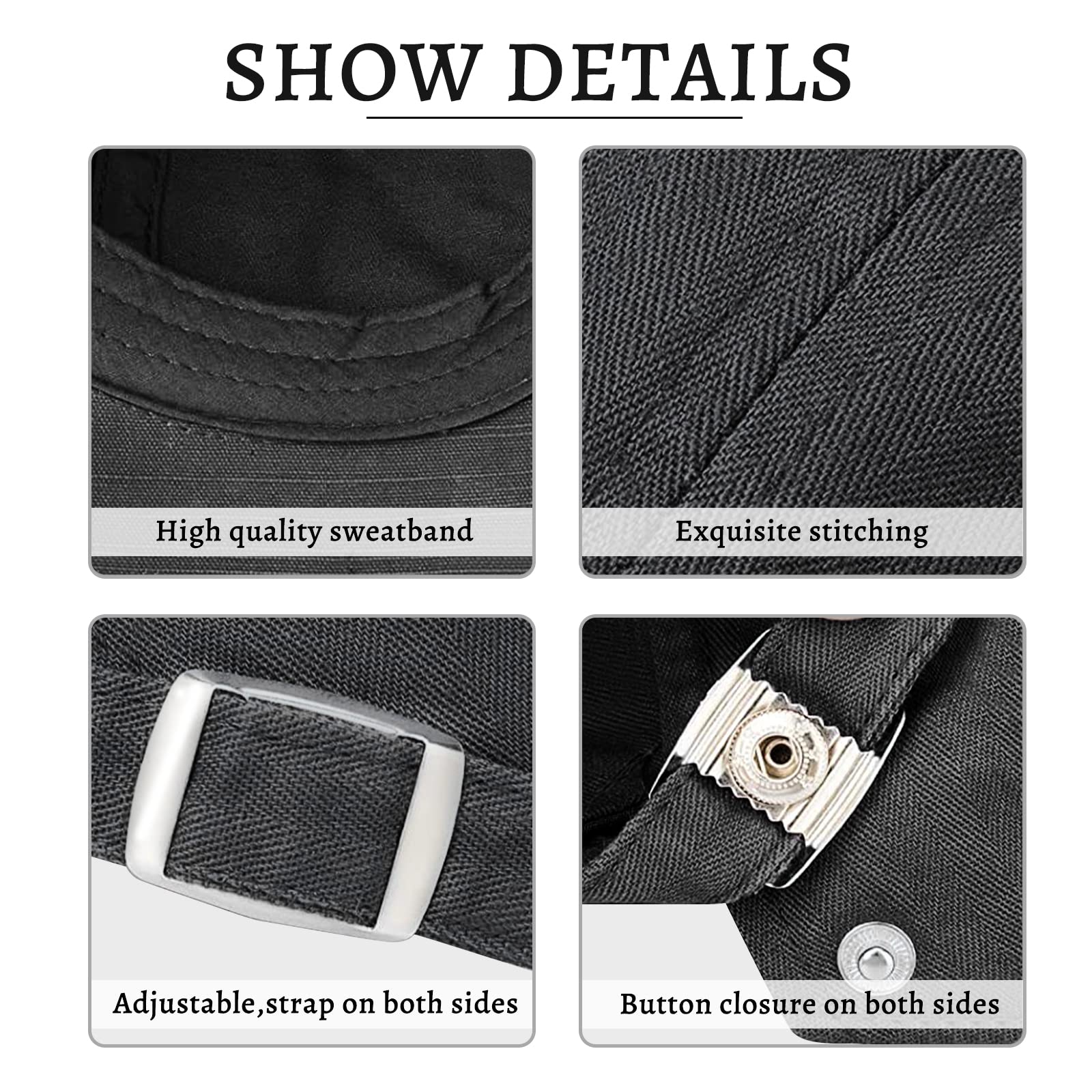FuninCrea Adjustable Men's Cotton Flat Cap - Newsboy Gatsby Ivy Irish Beret Style Hat for Golf, Driving & Hunting | Classic Casual Wear for Outdoor Activities
