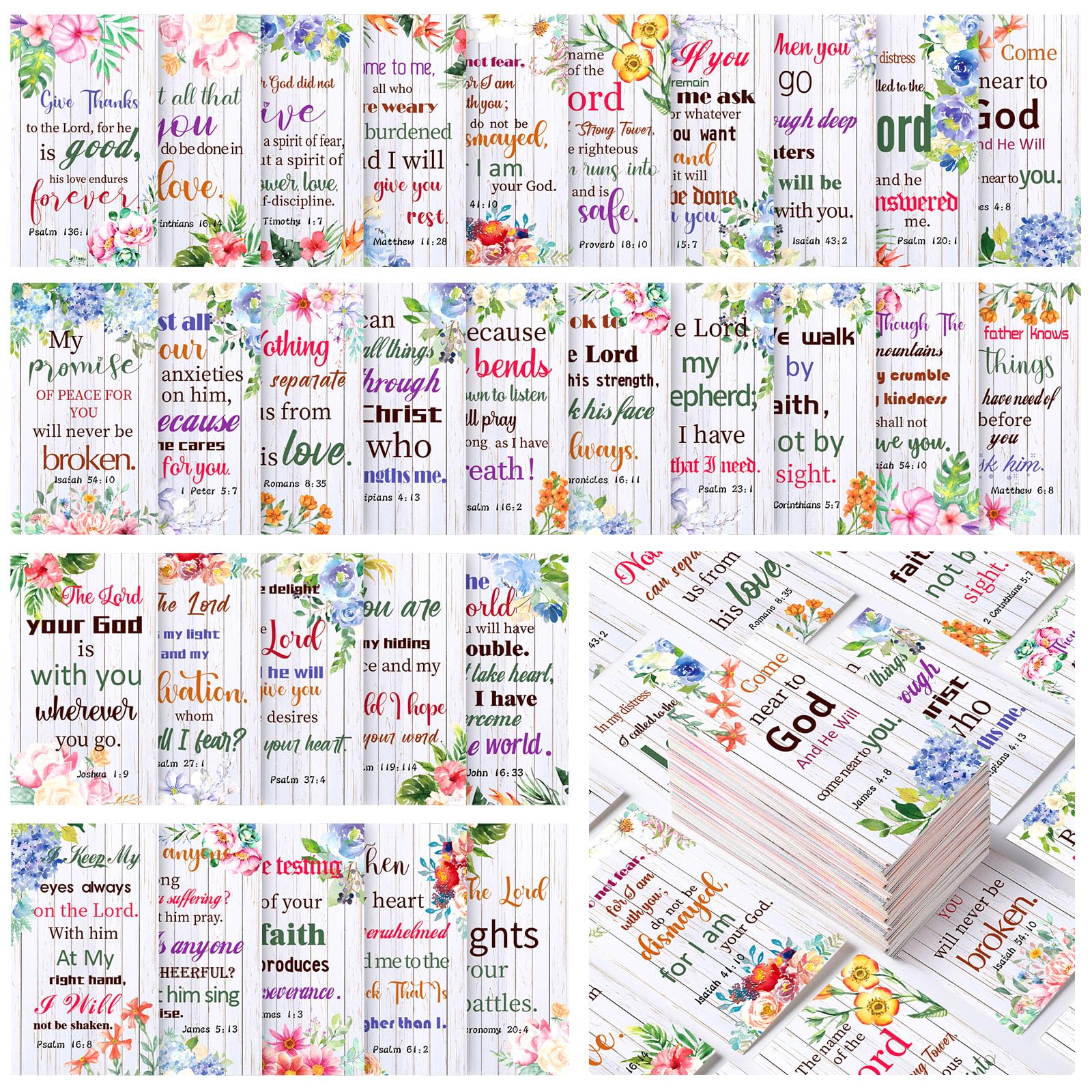 240 Pcs Bible Verse Cards - Inspirational Prayer & Scripture Cards for Women, Christian Gifts, Encouragement Cards for Students & Friends (Fresh) - Perfect for Daily Devotion, Bible Study & Gift Giving