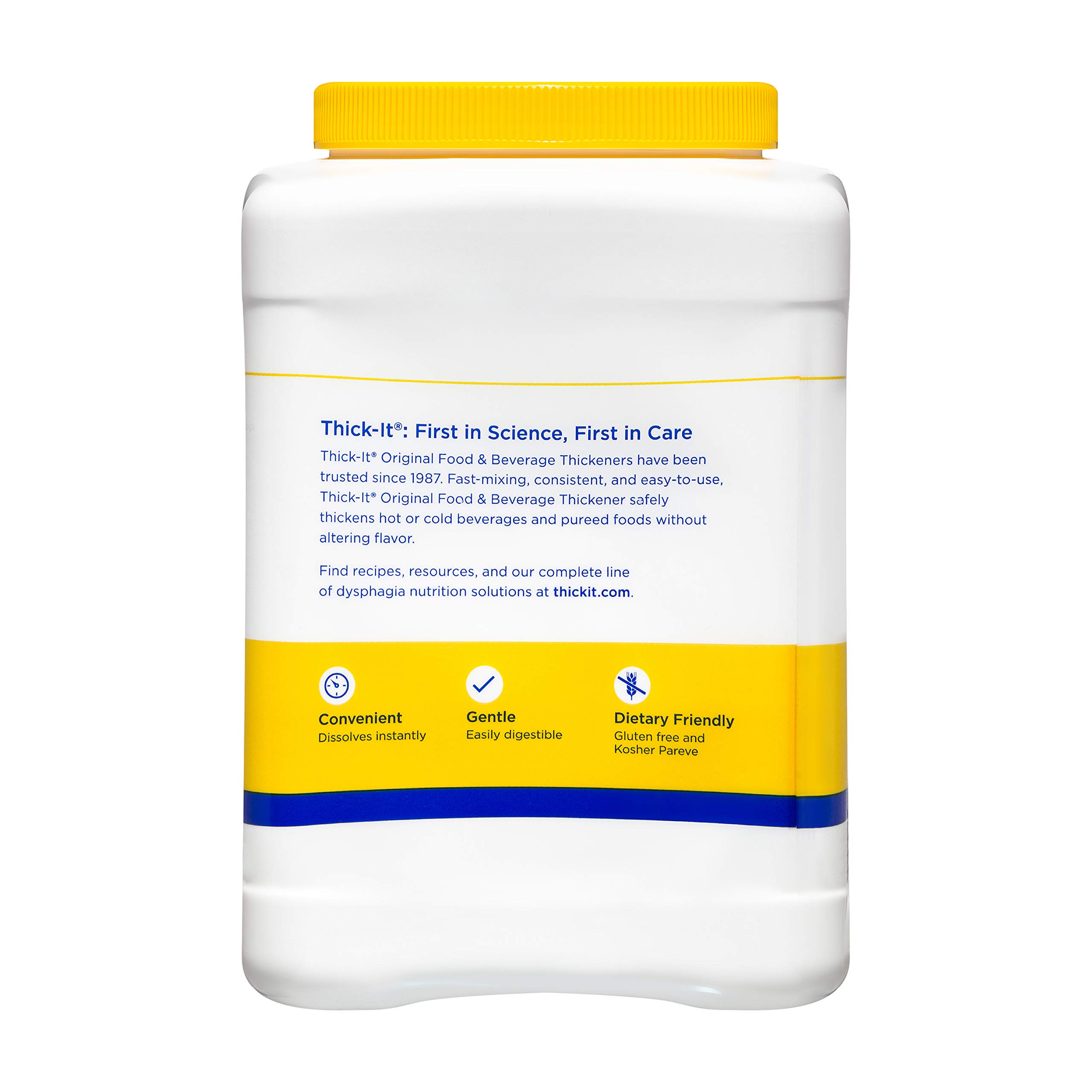 Thick-It Original Food & Beverage Thickener Powder - 36 Oz Canister (Pack of 2) | Safe for Dysphagia & Swallowing Difficulties | Perfect for Smoothies, Soups & Baby Food