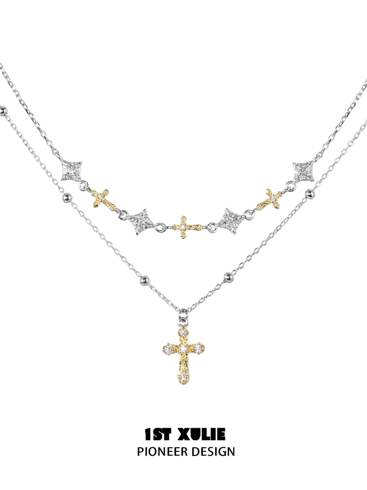 18K Gold Plated & 925 Sterling Silver Necklace for Women | Elegant Layering Pendant Jewelry for Everyday Wear & Special Occasions