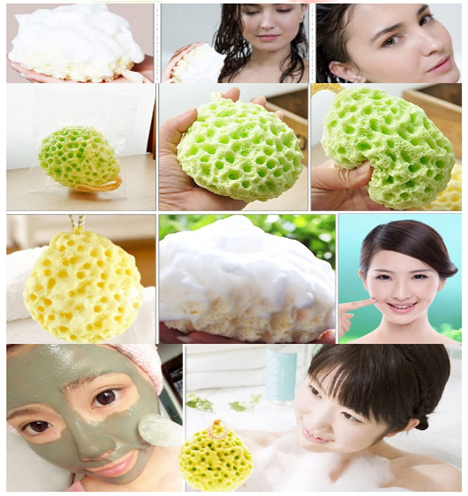 Spongentle Ultra Soft Body Sponge for Bath & Shower - Gentle Exfoliating Bath Sponge with Rich Lather for Face & Body - Hypoallergenic Skin Care Sponge for All Ages (Set of 3) - Perfect for Sensitive Skin & Daily Skincare Routine