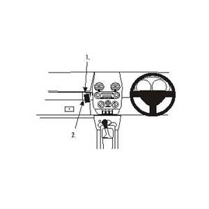 ClicOn No Holes Angled Dash Mount for Volkswagen Beetle (1998-2011) - Secure Phone Holder for Hands-Free Driving & Navigation
