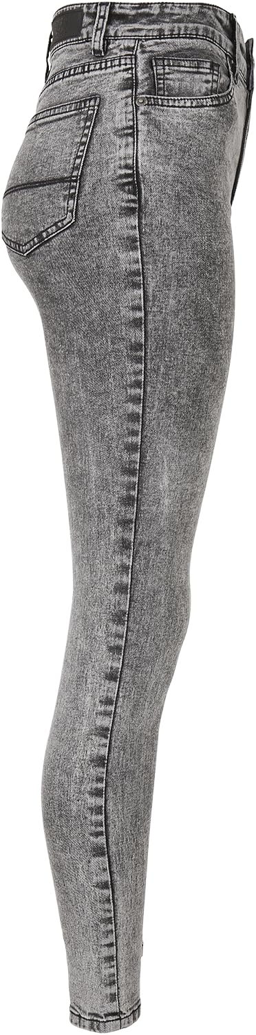 Urban Classics Women's High Waist Skinny Jeans - Stretch Denim Pants for Casual Wear & Everyday Outfits