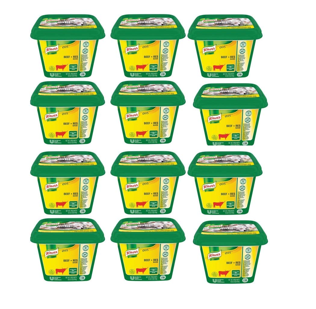 Knorr 095 Beef Base, 1 Pound (12-Pack) – Rich Flavor for Soups, Stews & Gravies – Perfect for Home Cooking & Restaurant Use