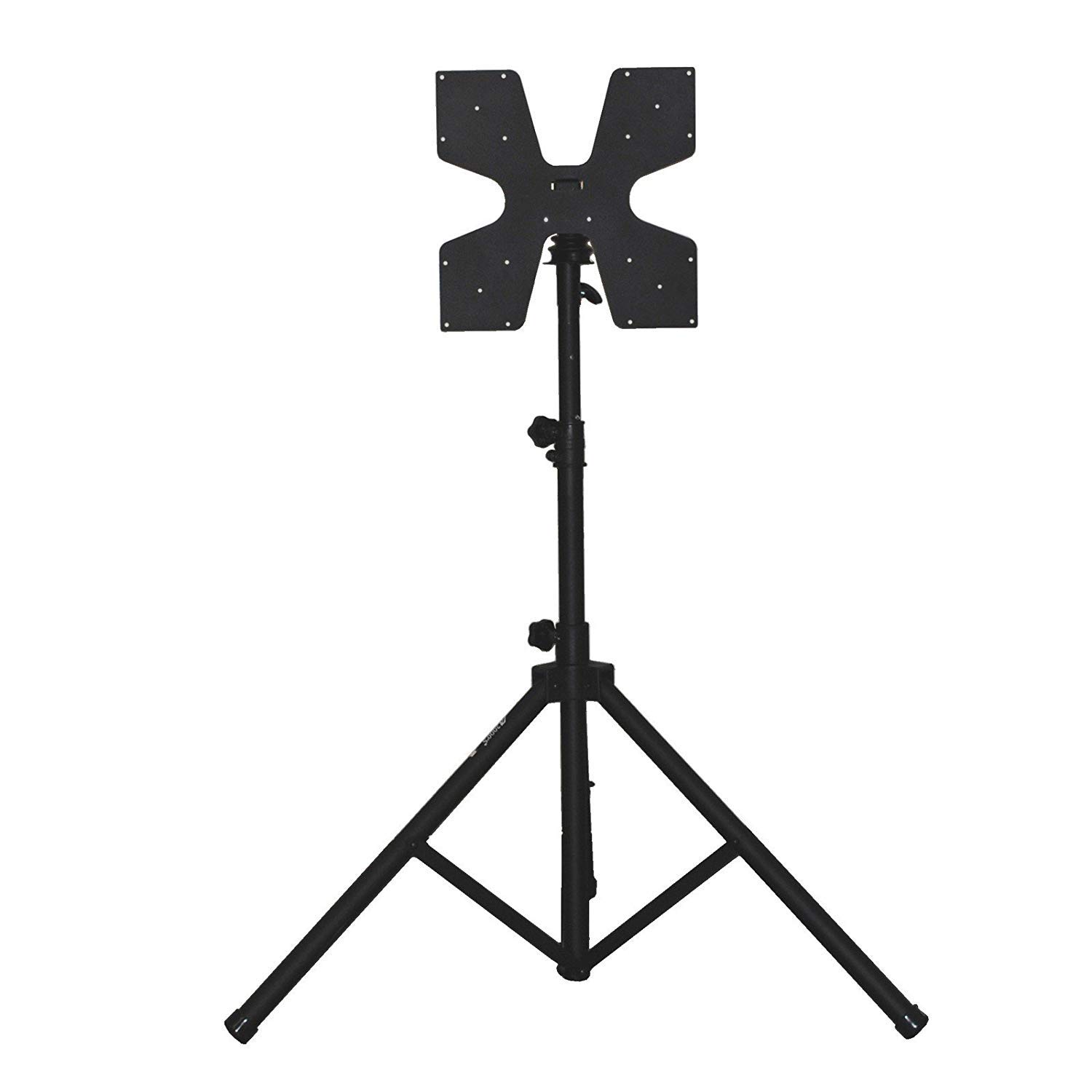 Heavy-Duty Universal TV Monitor Stand with Tripod Base & Foldable Mount - VESA 100x100/200x100/200x200/400x400 Compatible - Perfect for Home Theater, Office, and Studio Setups