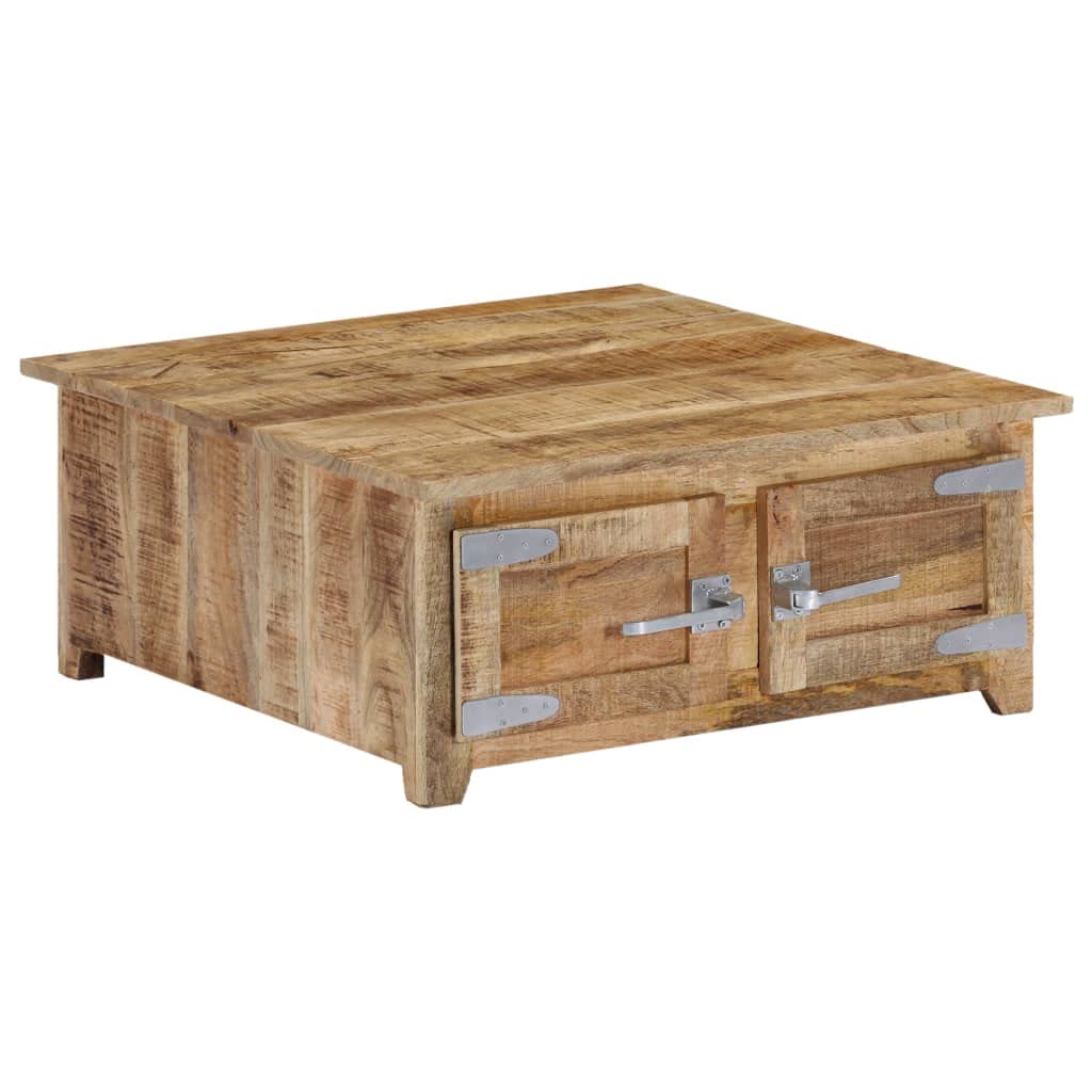 Farmhouse Style Square Coffee Table - 27.6