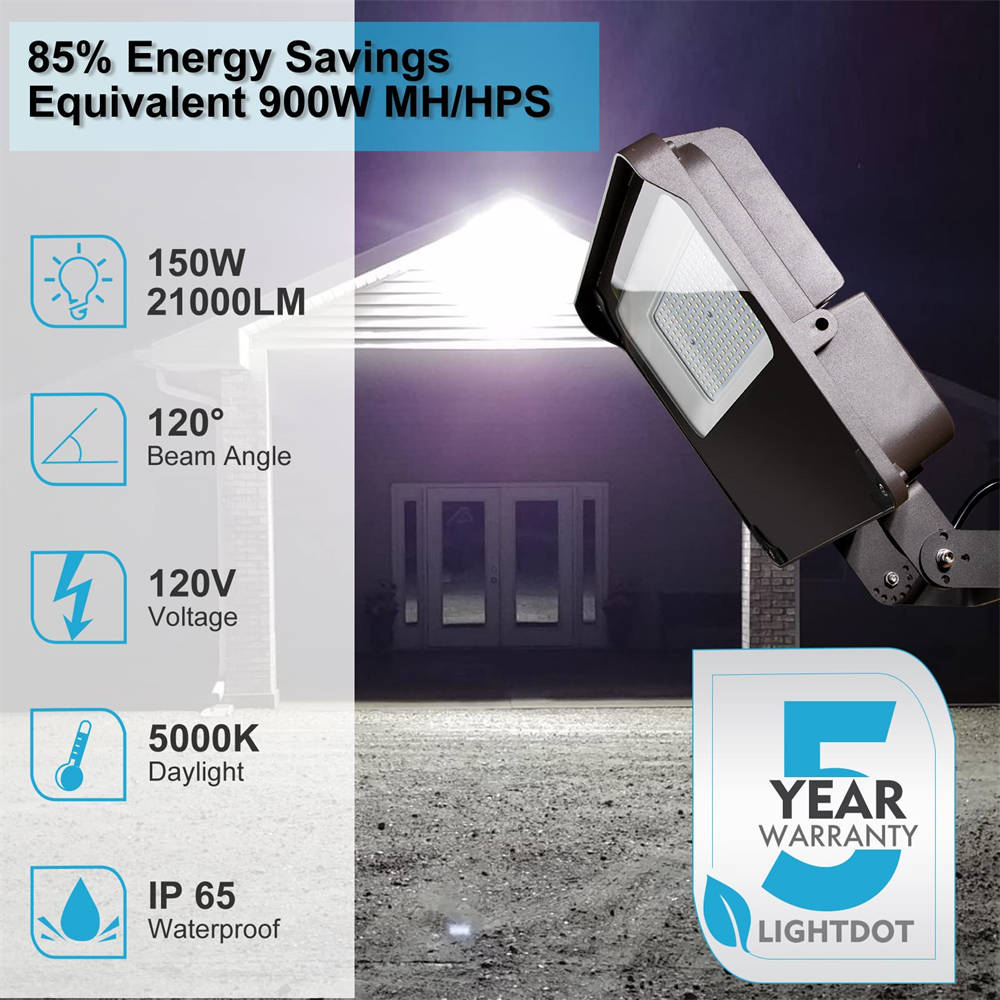200W LED Flood Lights Outdoor Waterproof - 28000LM (1200W Equivalent) Bright Stadium Lights with Photocell Sensor - Perfect for Parking Lots, Backyards, and Sports Fields