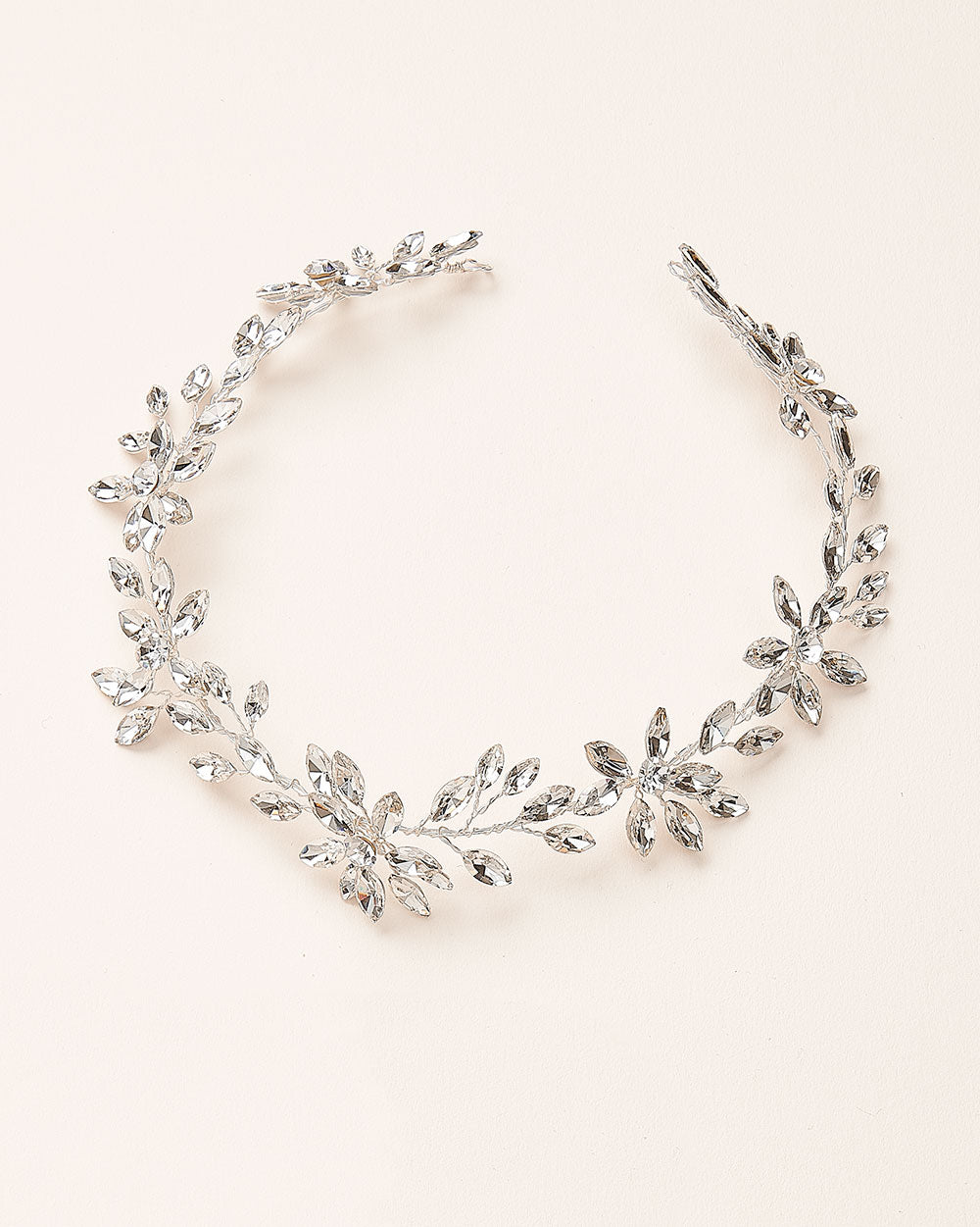 Felicia Crystal Hair Vine - Elegant Bridal Hair Accessory for Weddings, Prom & Special Events | Sparkling Rhinestone Headpiece for Women