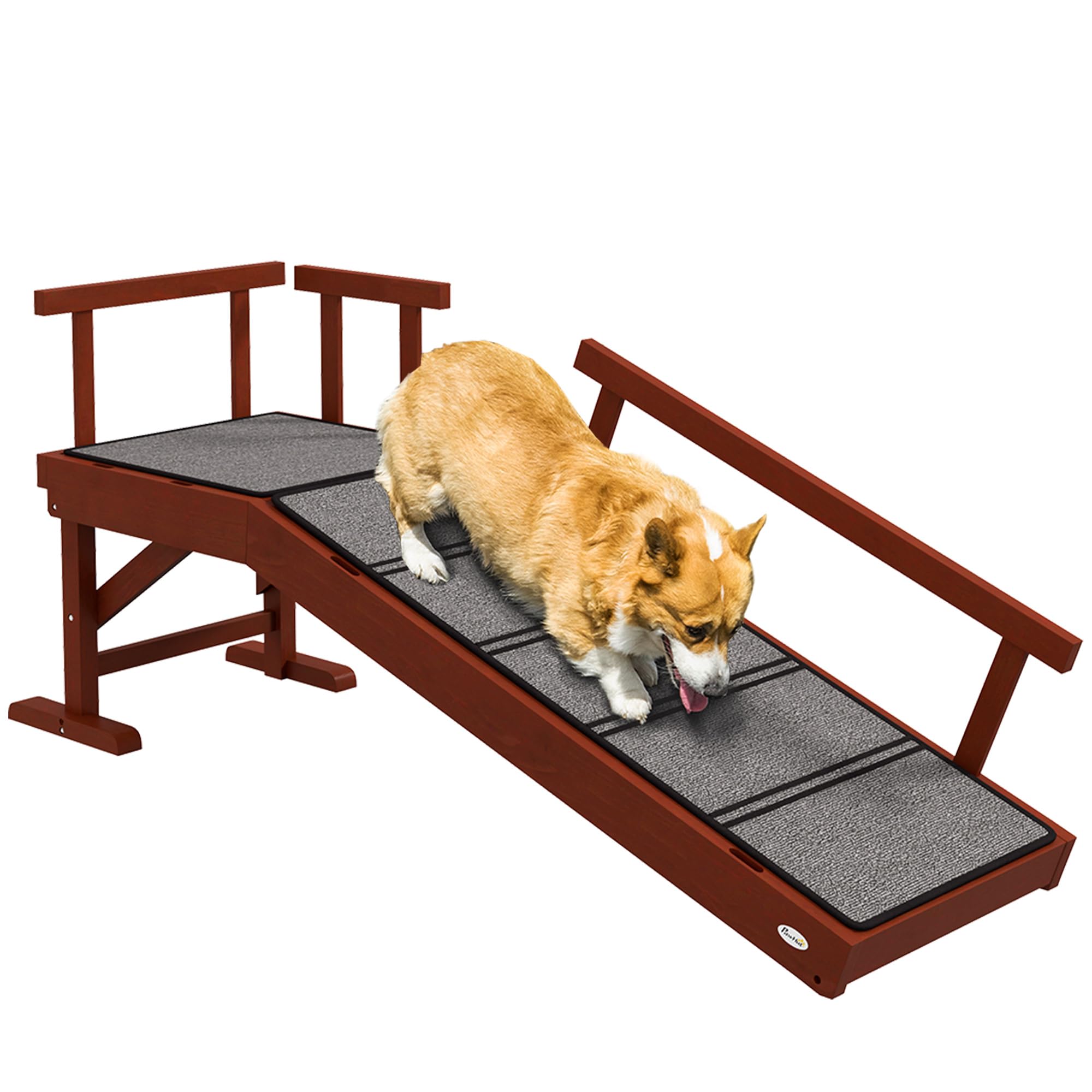 PawHut Adjustable Dog Ramp for Small Medium Large Dogs - 49