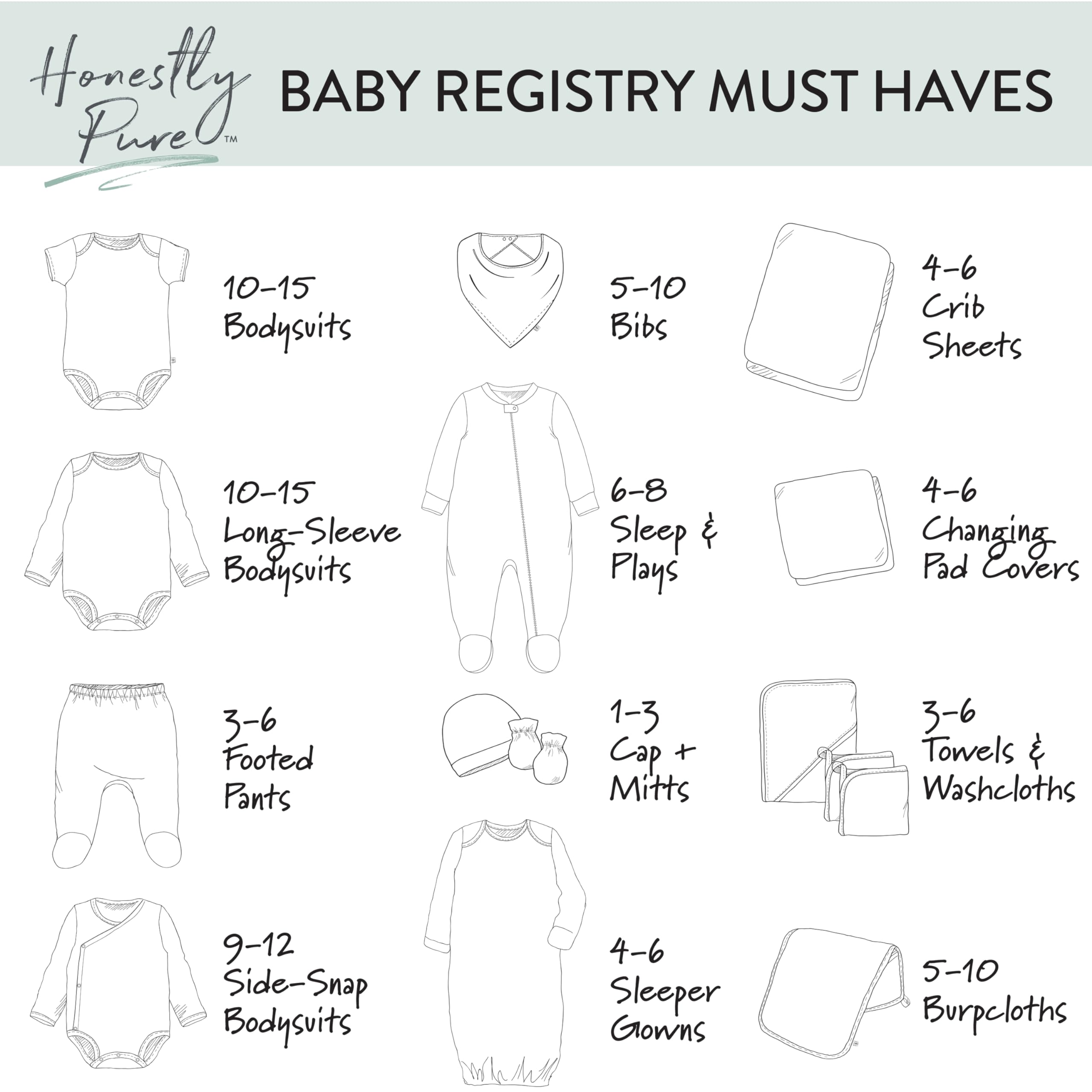 HonestBaby Organic Cotton Changing Pad Cover - Soft, Hypoallergenic & Washable - Strawberry Cream Design - Fits Standard Changing Pads - Perfect for Nursery, Daycare & Travel