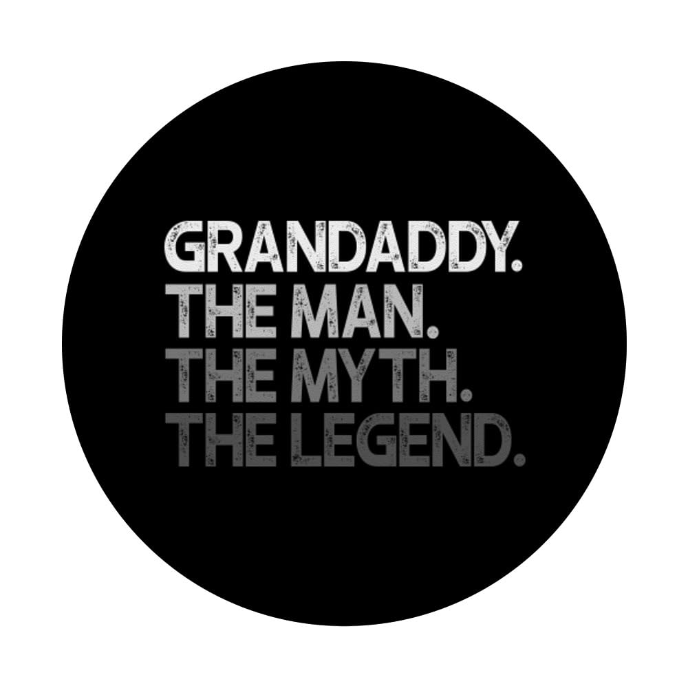 Grandaddy The Man Myth Legend PopSockets - Swappable Adhesive PopGrip for Phones & Tablets - Perfect for Selfies, Gaming & Everyday Use