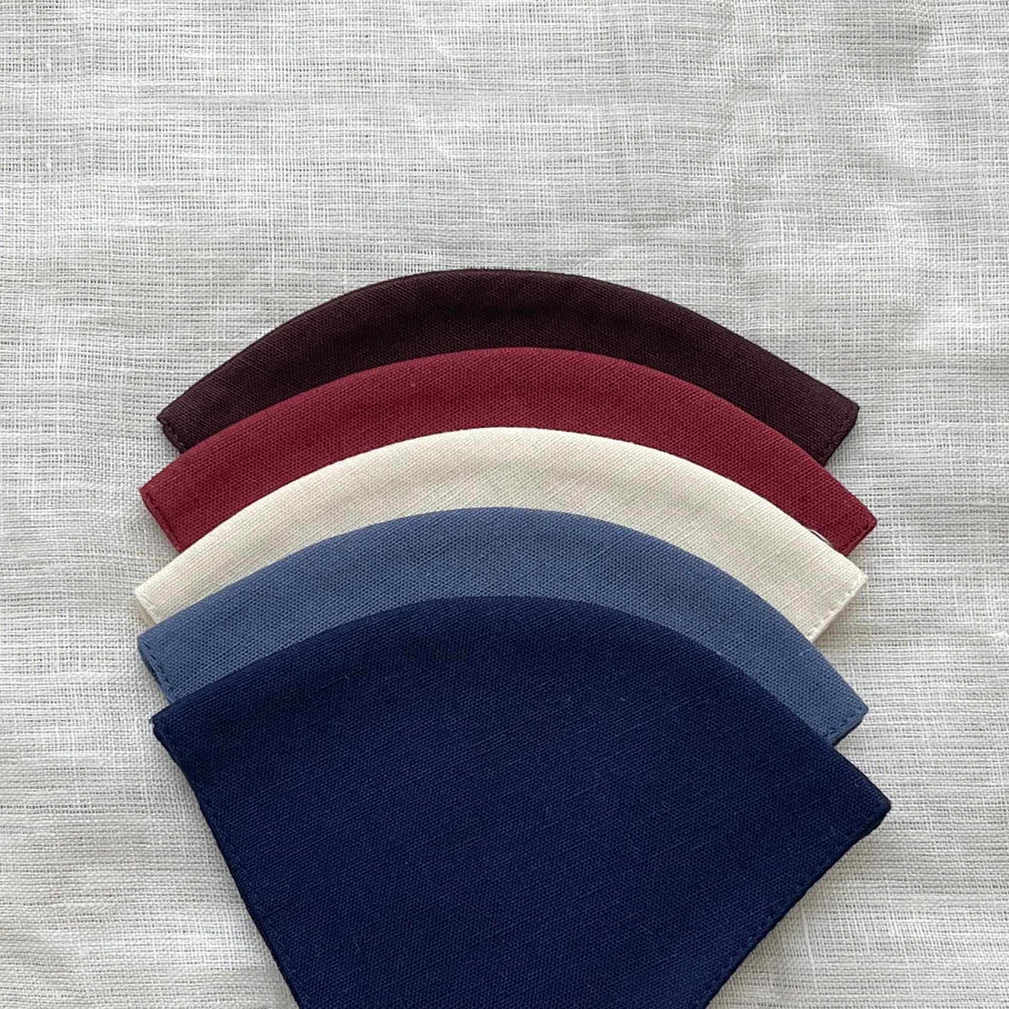 5-Pack Vintage American Cotton Linen 3-Layer Washable Reusable Face Masks for Daily Use, Travel & Outdoor Activities