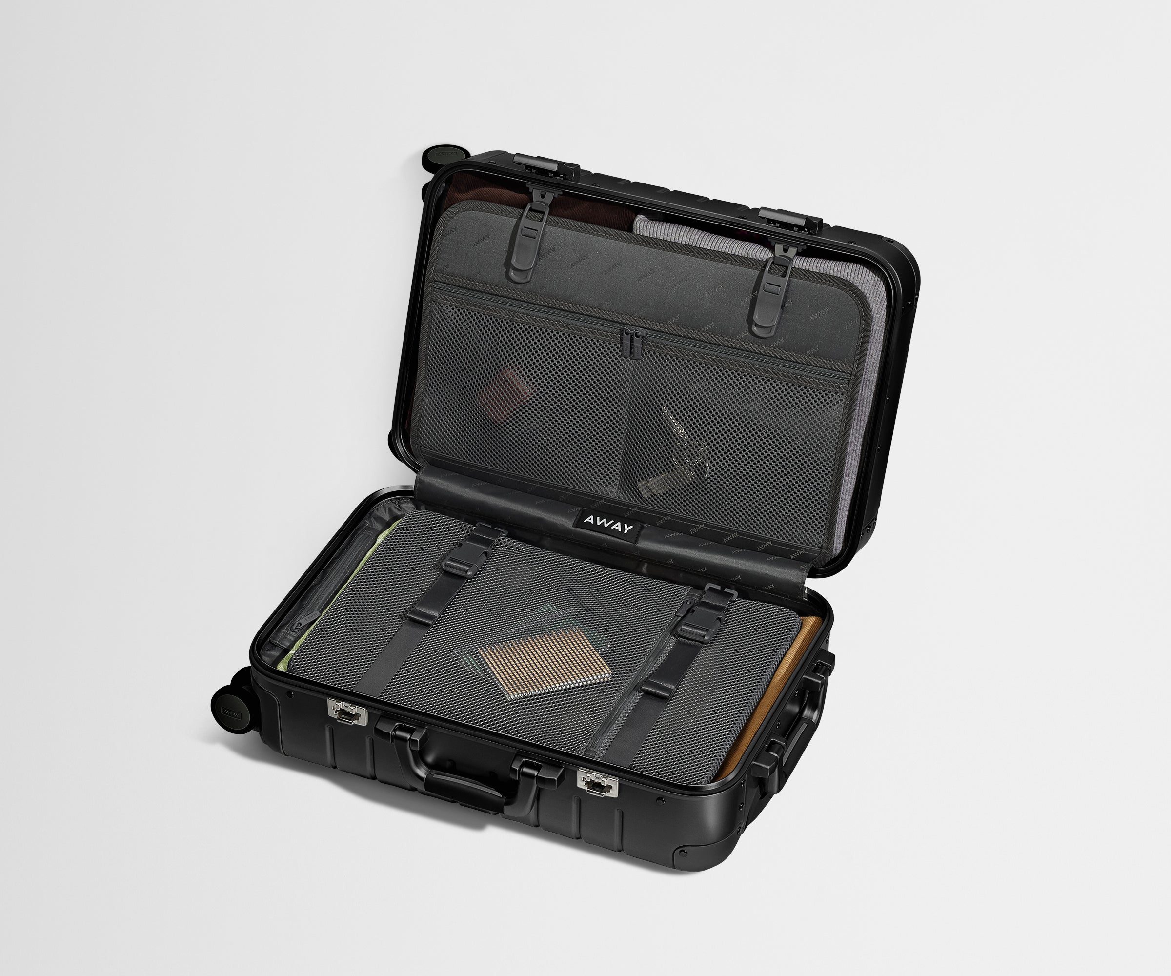 Premium Aluminum Carry-On Luggage in Onyx Black - Lightweight & Durable Suitcase for Business Travel & Weekend Getaways