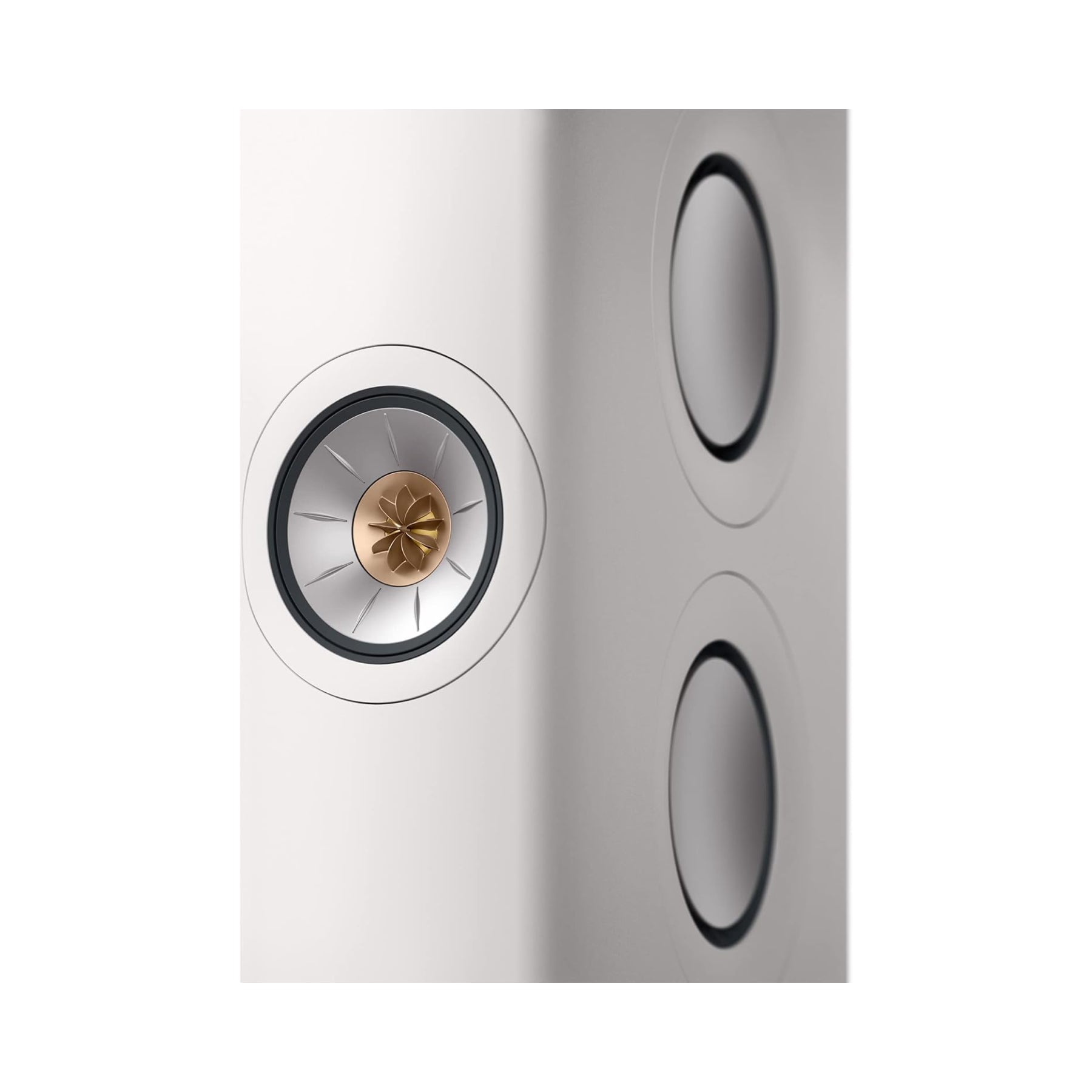 KEF LS60 Wireless HiFi Speakers (Pair) - Premium Sound System for Home Theater & Music - Mineral White - Open Box Special - Perfect for Living Room, Studio & Audiophile Setup