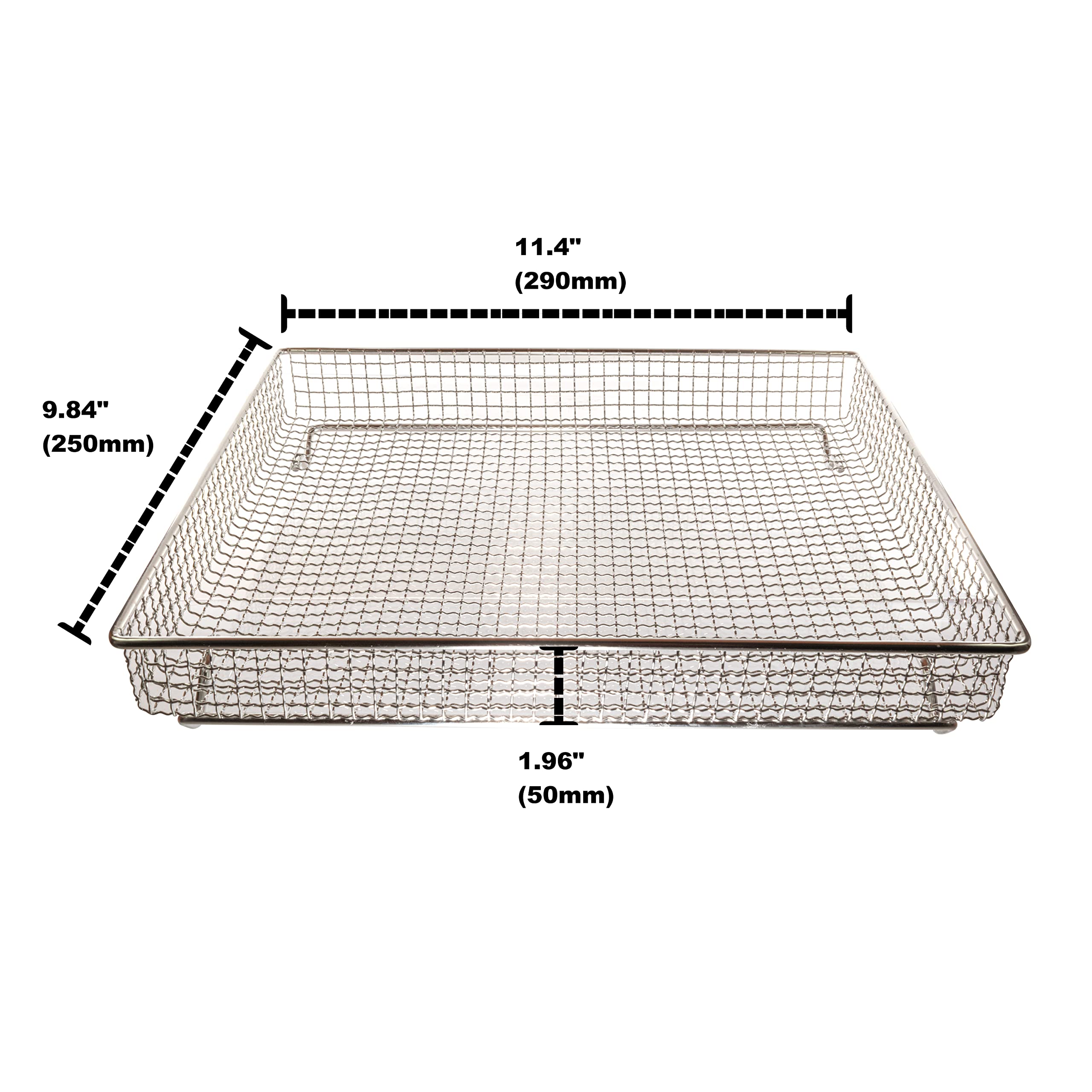 Univen Stainless Steel Baking Tray & Air Fryer Basket Set - Compatible with Cuisinart TOA-060 & TOA-065 Air Fryers | Perfect for Roasting, Baking & Air Frying Chicken, Vegetables & More