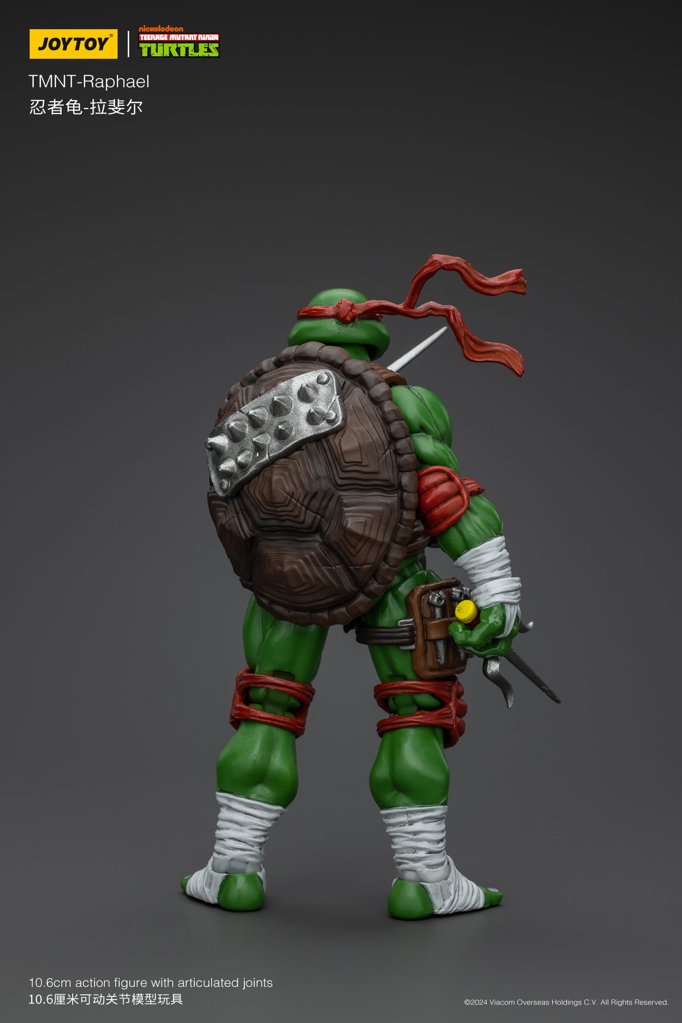 1/18 JOYTOY TMNT Action Figures Set - Michelangelo, Donatello, Leonardo & Raphael (Reissue Version) - Collectible Teenage Mutant Ninja Turtles Toys for Display & Play