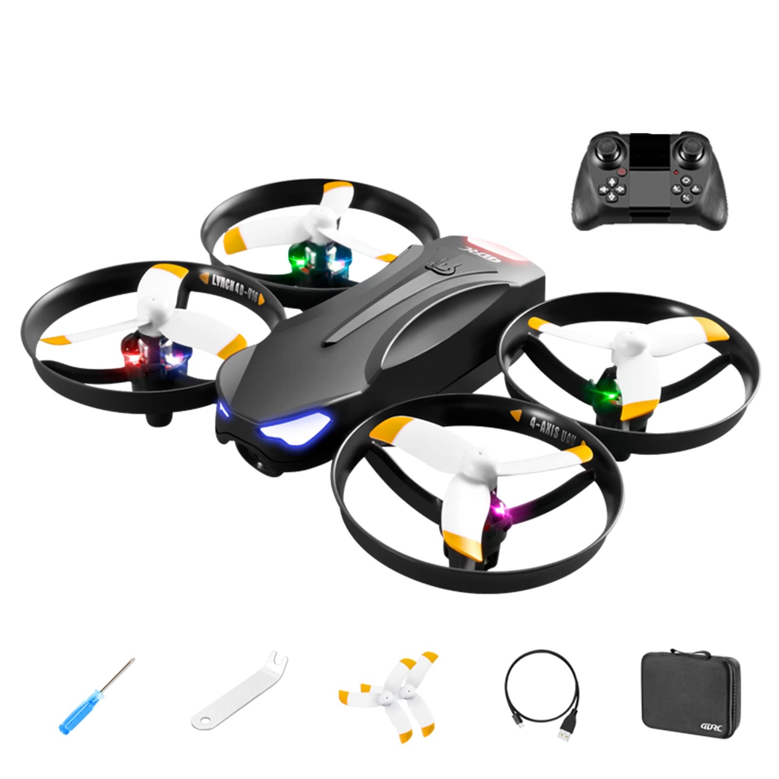 **AINN Drones with Camera for Adults - HD FPV RC Quadcopter with Altitude Hold, Headless Mode, One Key Start & Speed Adjustment - Perfect for Boys, Girls, Outdoor Fun, Aerial Photography & Gifts**