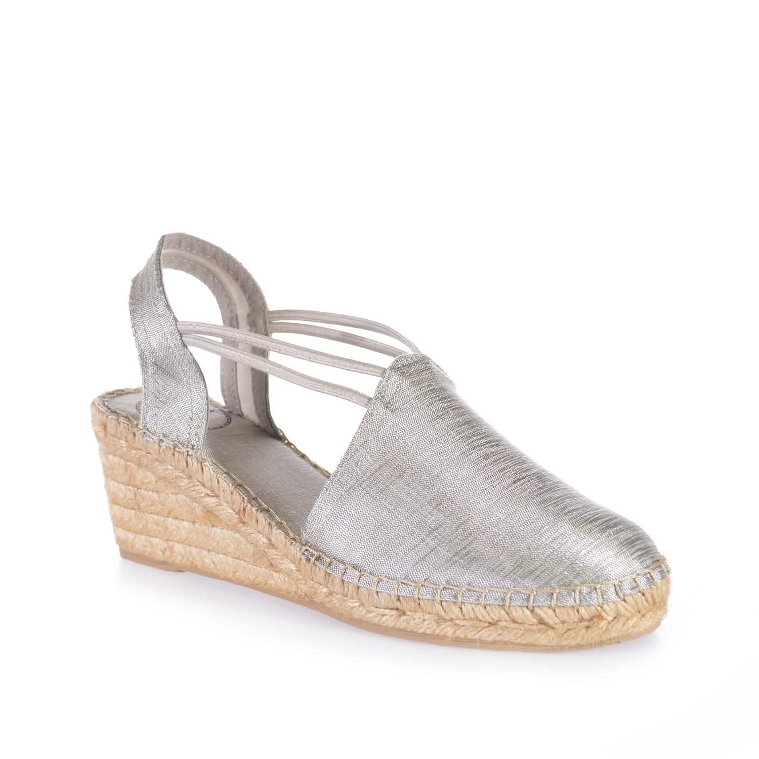 Women's Metallic Wedge Espadrille Sandals - Stylish Summer Platform Shoes for Beach, Party & Casual Wear | Turia Collection