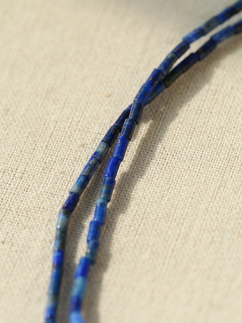 Lapis Lazuli Baroque Pearl Necklace - Natural Gemstone Jewelry for Women, Elegant Handmade Statement Necklace for Boho, Wedding & Evening Party