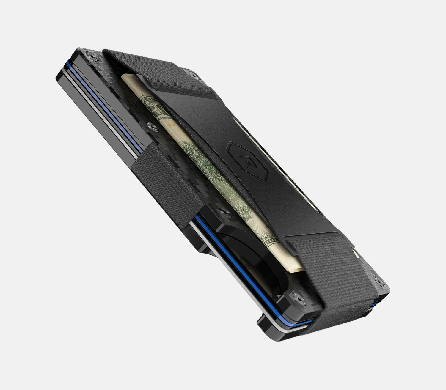 Ridge Wallet for Men - New England Patriots Edition Carbon Fiber 3K Slim Minimalist RFID Blocking Wallet - Perfect for Everyday Carry & Patriots Fans