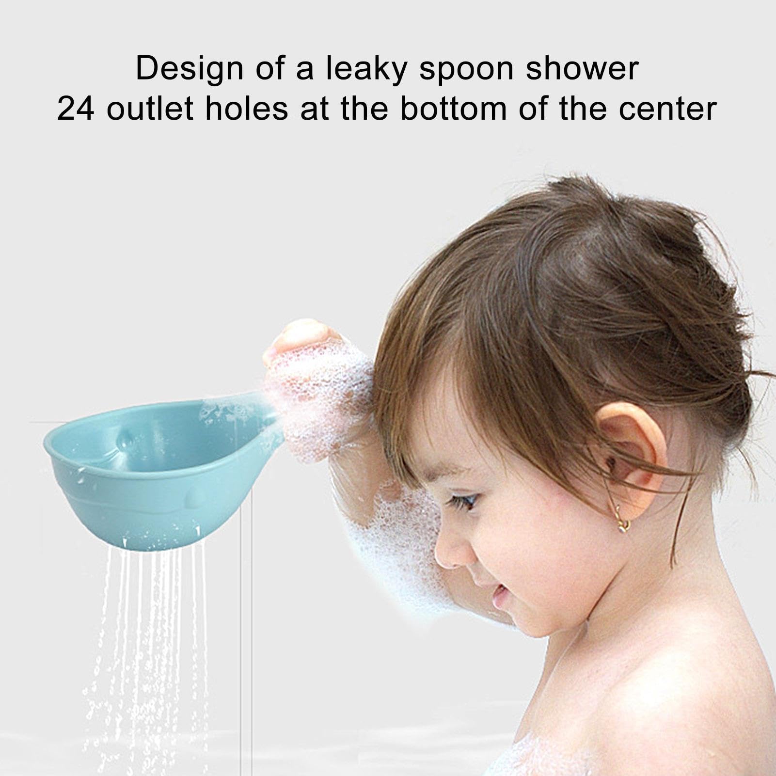Whale Bathtub Toy for Kids - Waterwheel Bathing Toy with 2 Spoons | Suction Cup Spinner, Pool & Bathtub Squirt Toy for Toddlers | Fun Bath Time Gift for Boys & Girls | Perfect for Sensory Play & Water Learning Activities