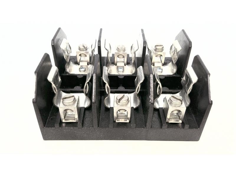 6J60A3B Class J Fuse Holder - 600V 60A Cartridge Fuse Clip for Electrical Panels & Industrial Equipment | Circuit Protection for Motors, Transformers & Power Distribution Systems