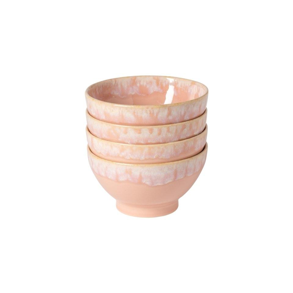 Premium Ceramic Latte Bowls Set of 4 - 12oz Coffee & Tea Cups for Cappuccino, Matcha, Soup - Microwave & Dishwasher Safe - Elegant Breakfast, Cafe Style, Home & Office Use