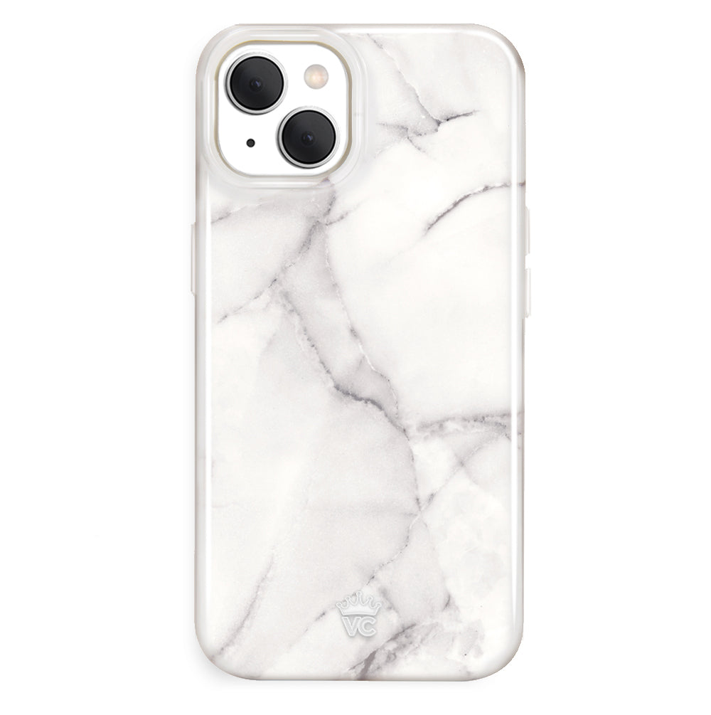 Premium Carrara Marble iPhone Case - Slim Protective Cover with Elegant Marble Design for iPhone 13/14/15 Pro Max - Perfect for Business, Travel & Everyday Use